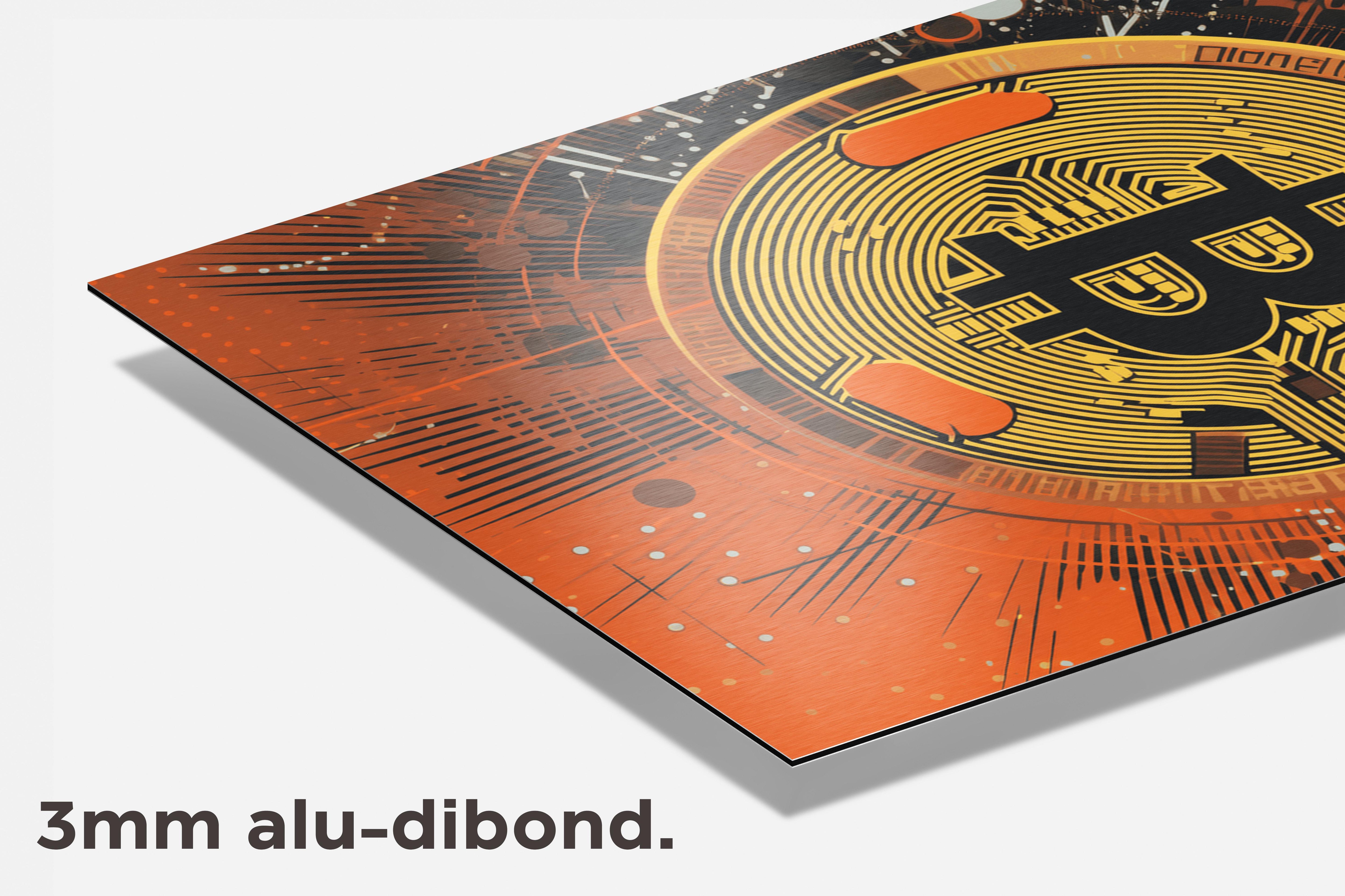 Bitcoin Poster dibond detail