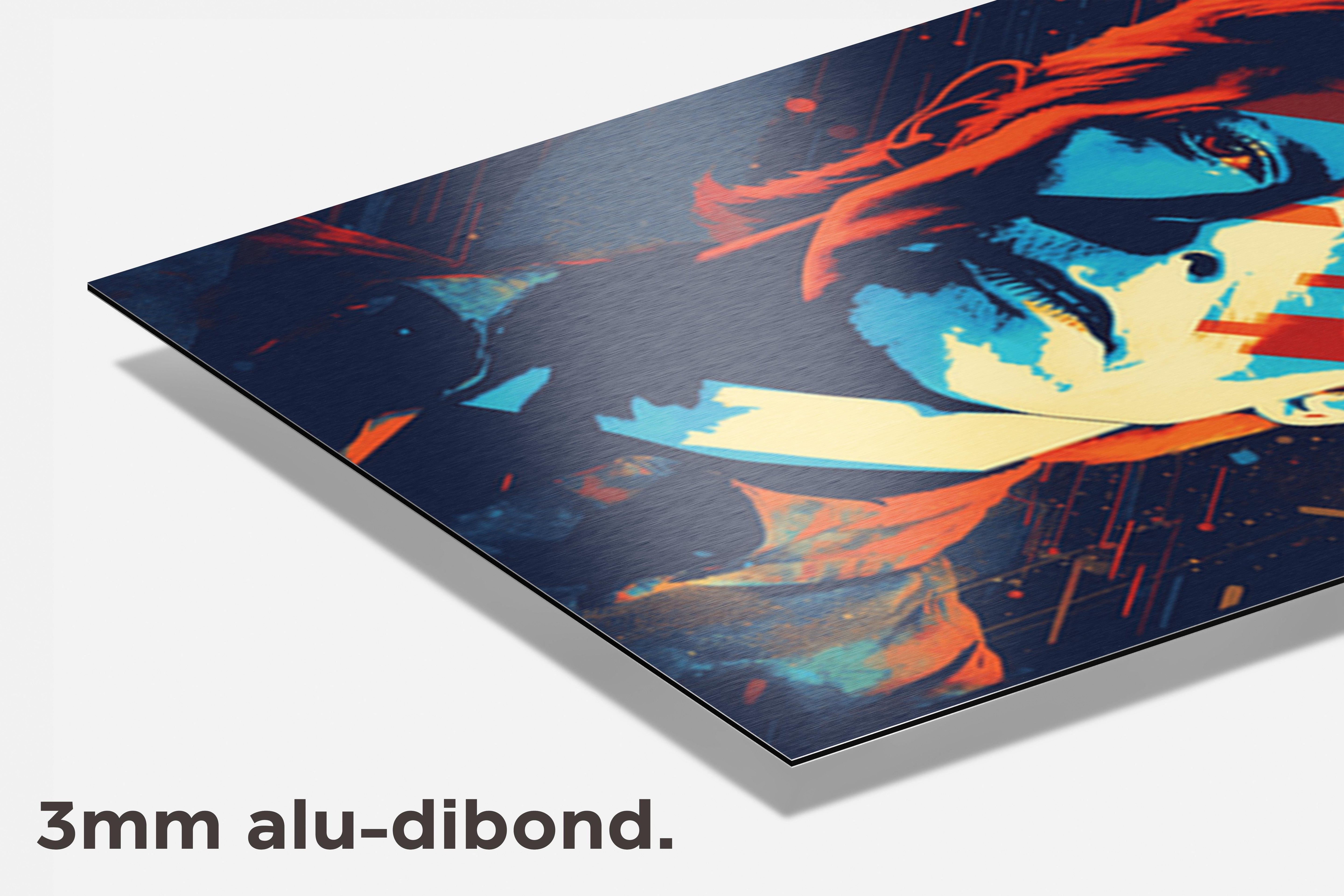 David Bowie dibond detail