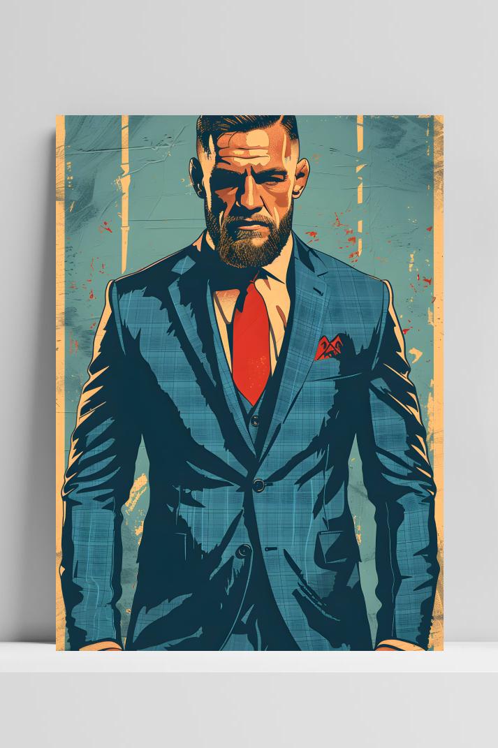 Conor McGregor Pak op 3mm aluminium dibond