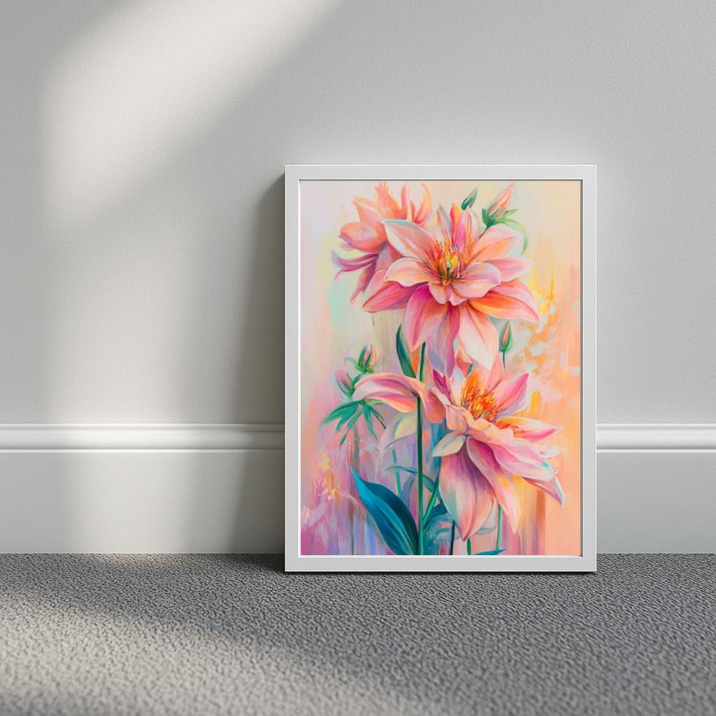 Flowers Aquarel poster sfeerbeeld 3