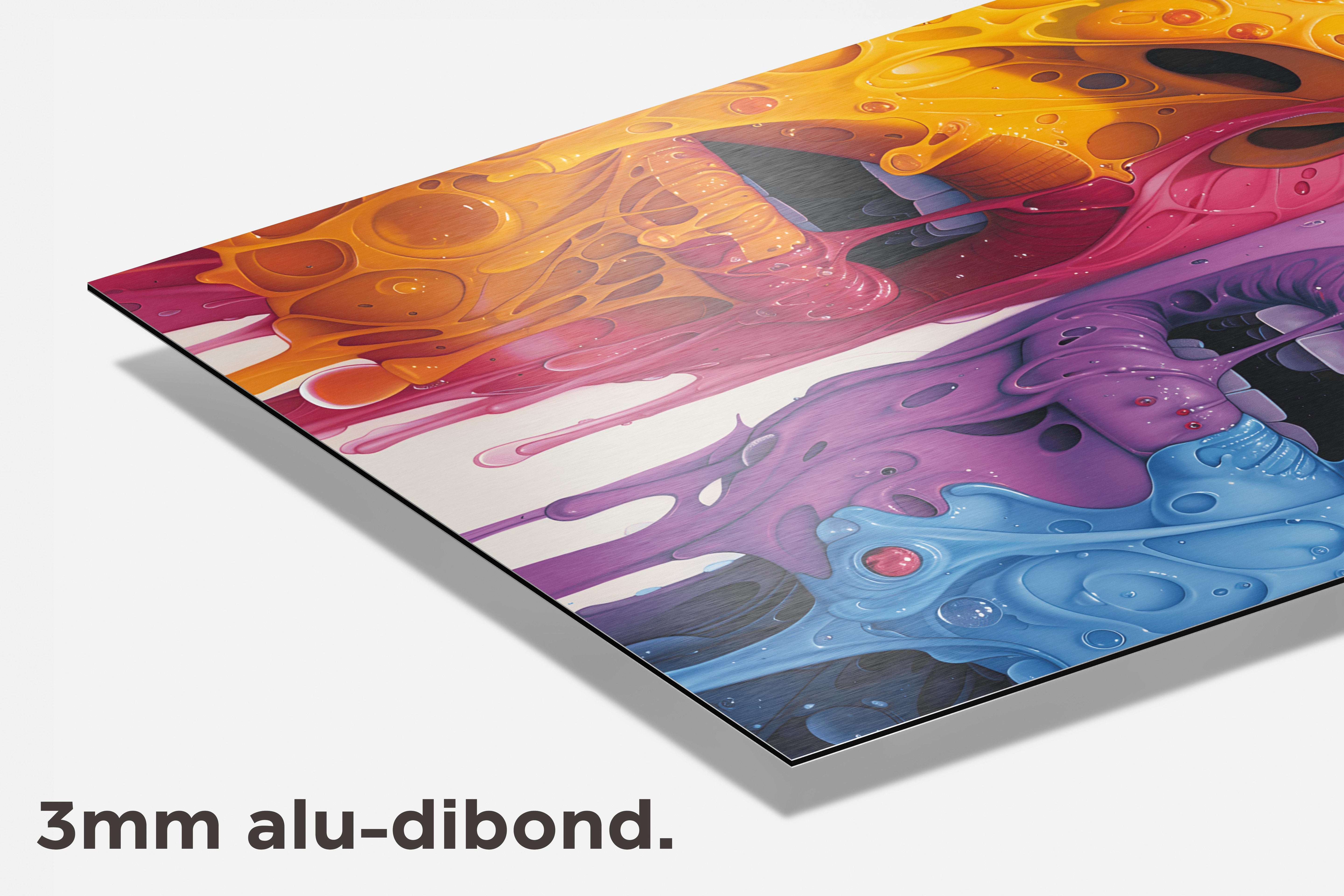 Twee Gezicht dibond detail