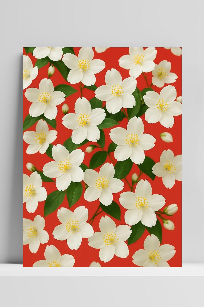 Affiche Jasmine Flowers de 25 Artstreet