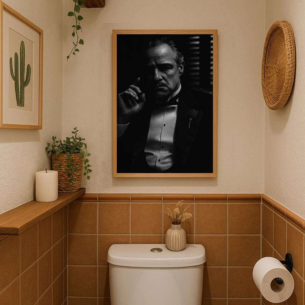 Don Corleone B&W The Godfather poster sfeerbeeld 3