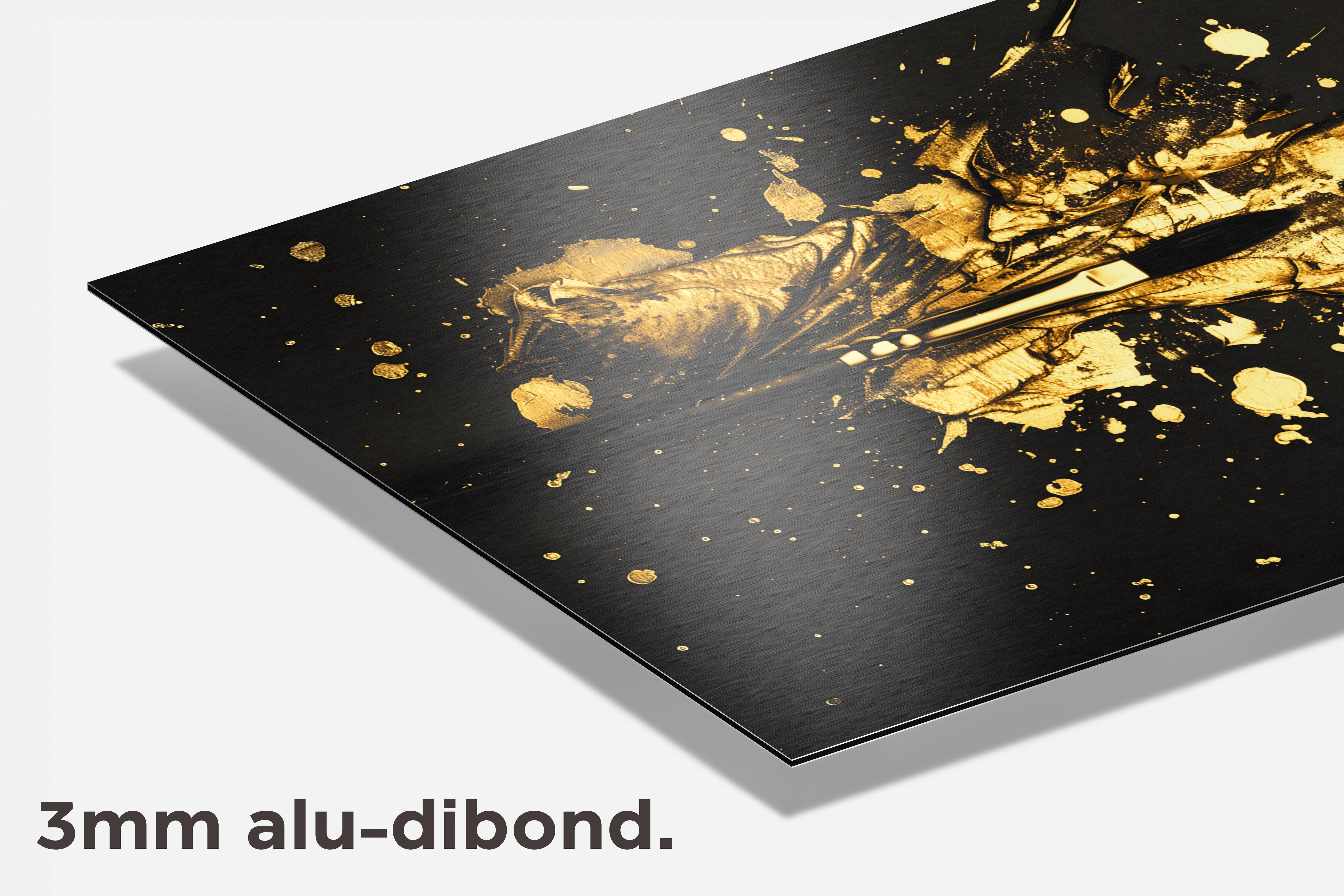 Gouden Kwast dibond detail