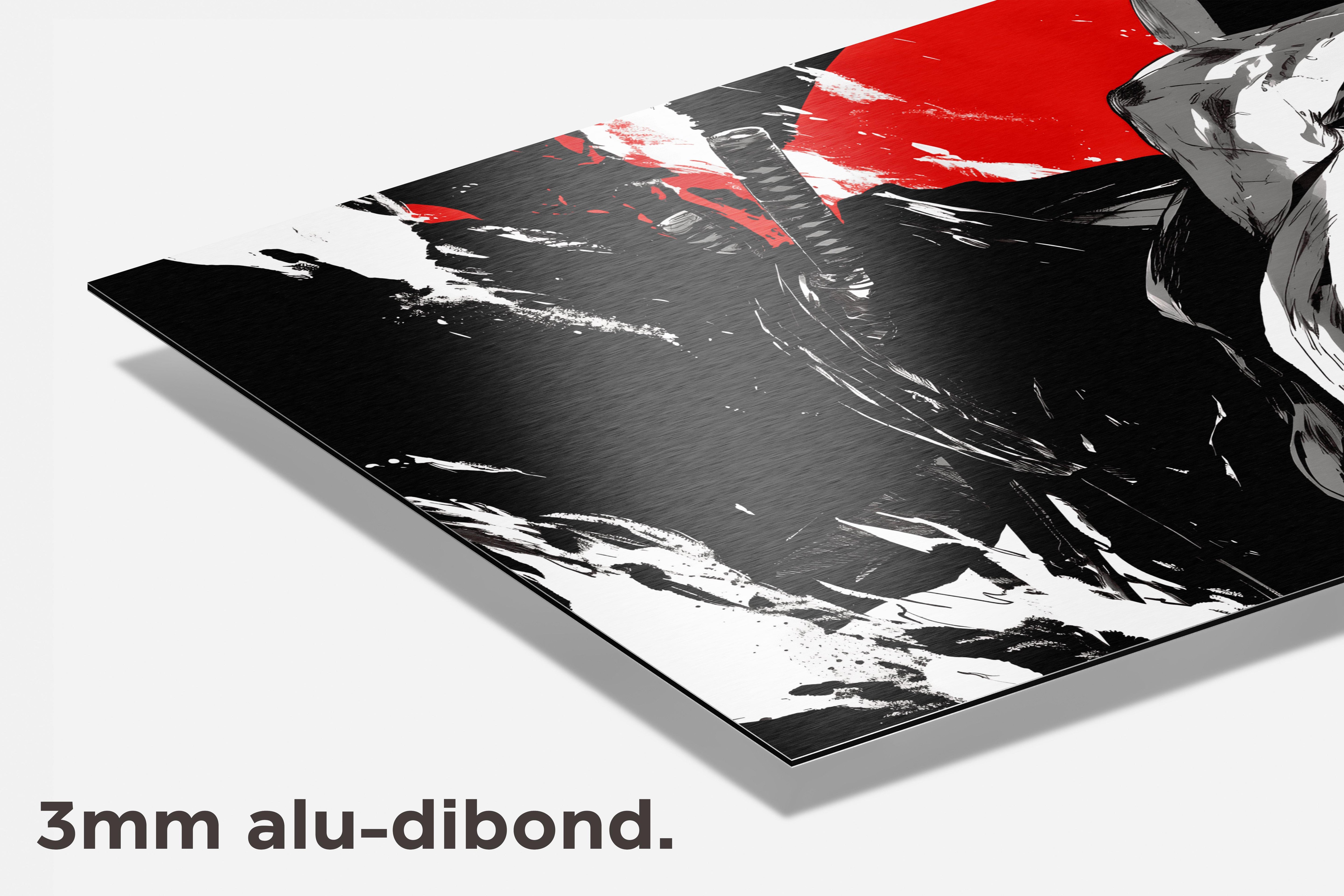 Samoerai Kunst dibond detail