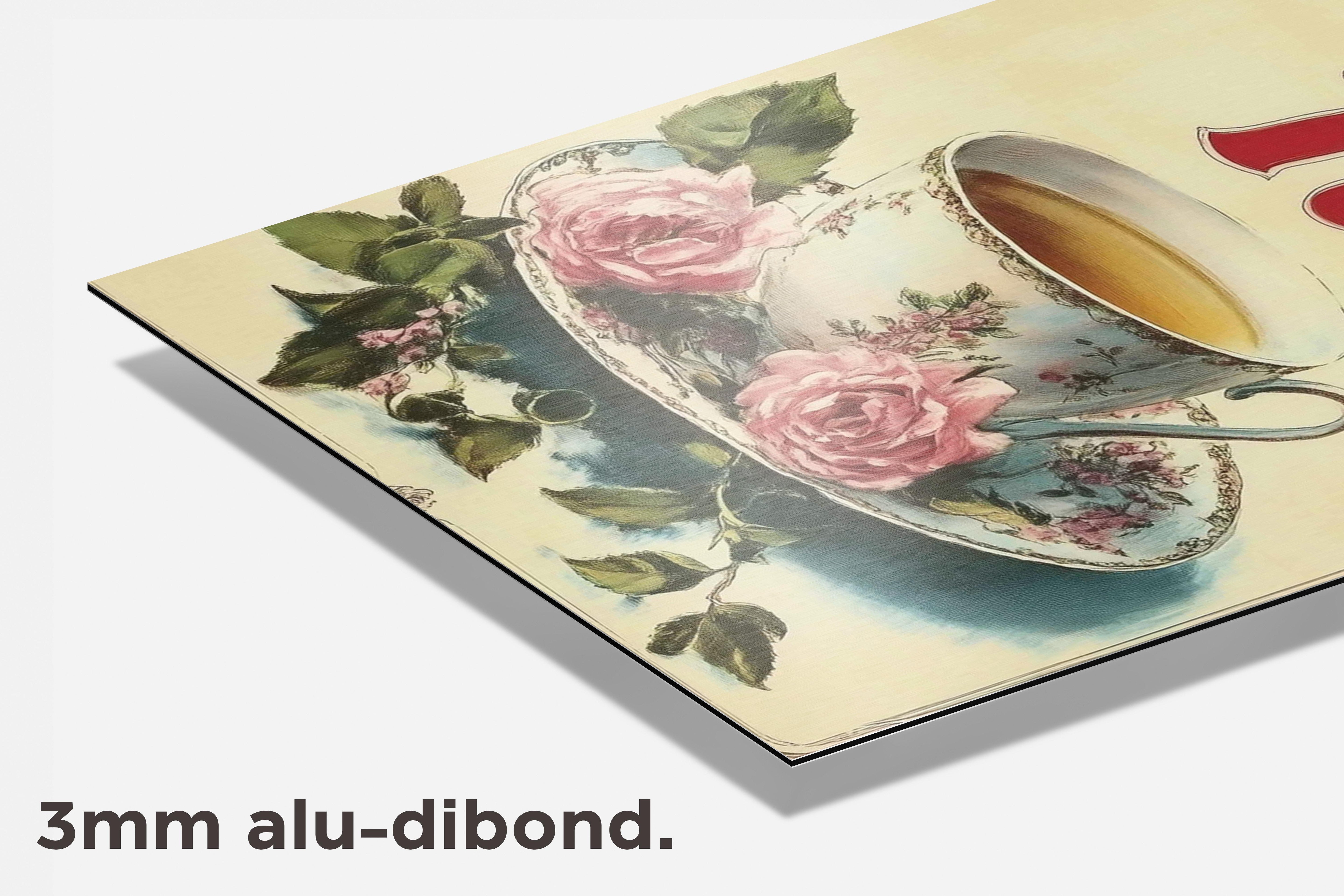 Time for Tea dibond detail