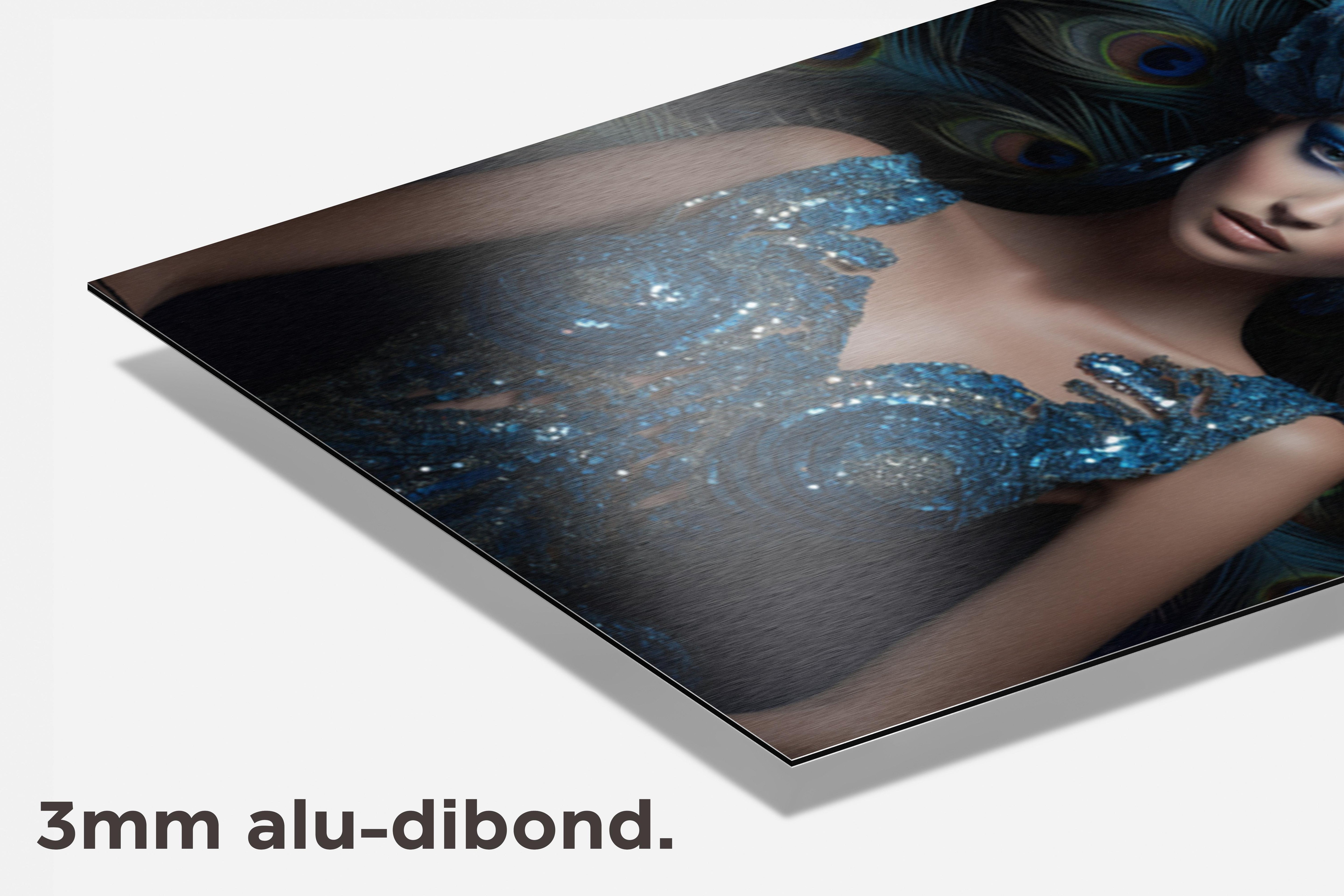 Pauw Vrouw dibond detail