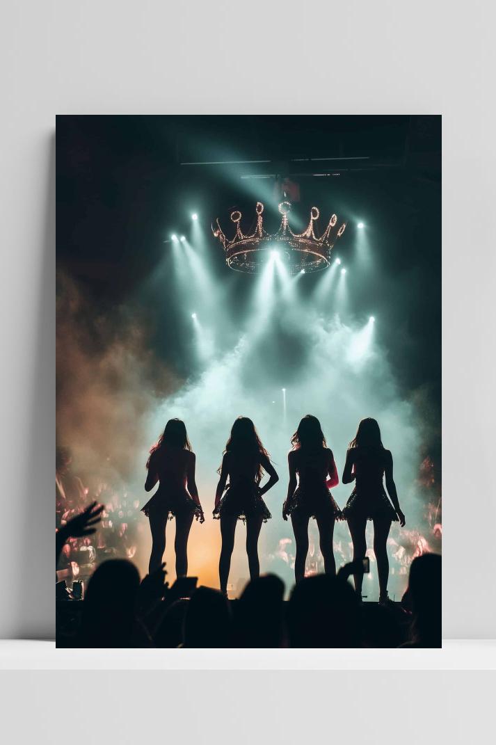 BLACKPINK op 3mm aluminium dibond