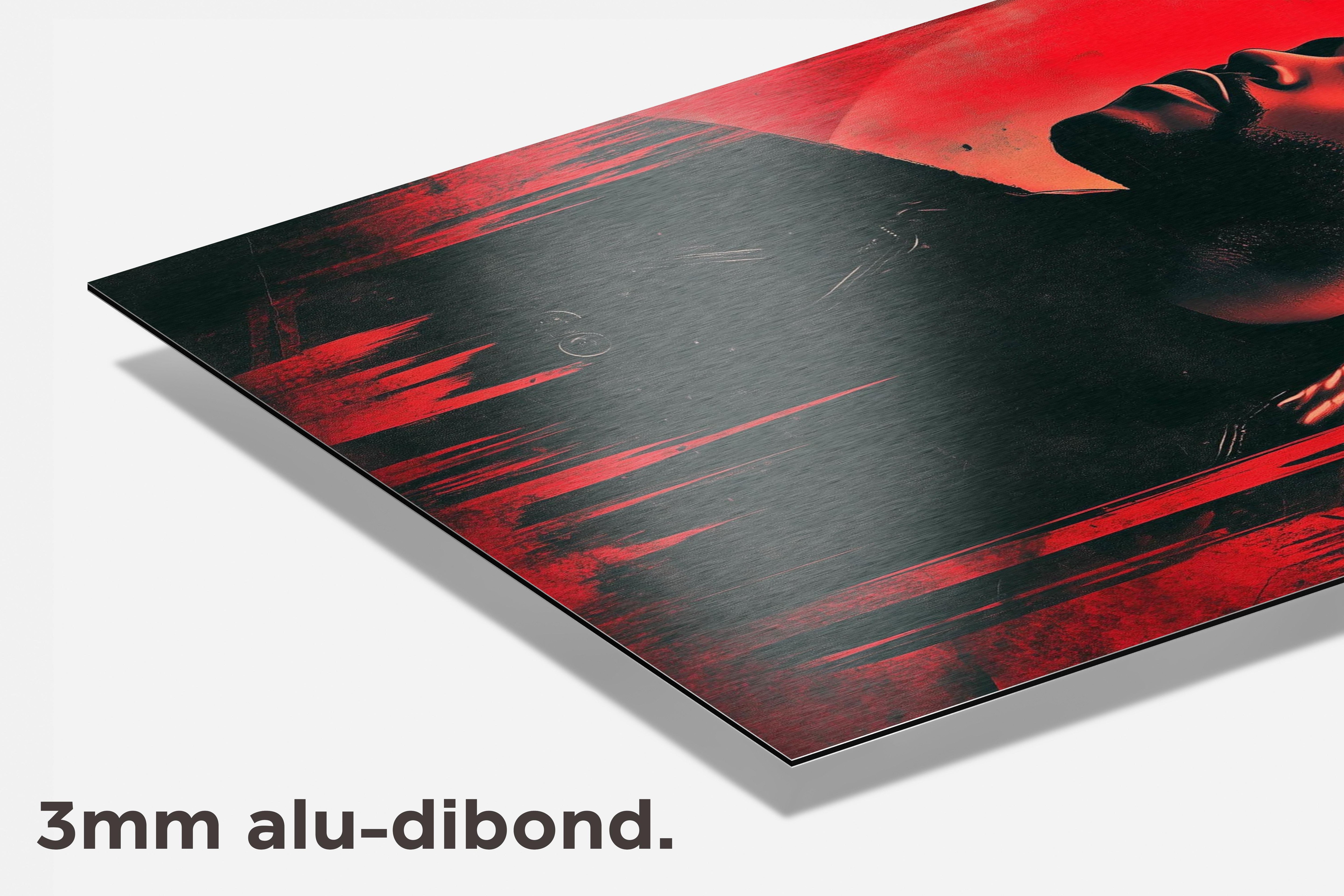 The Weeknd dibond detail