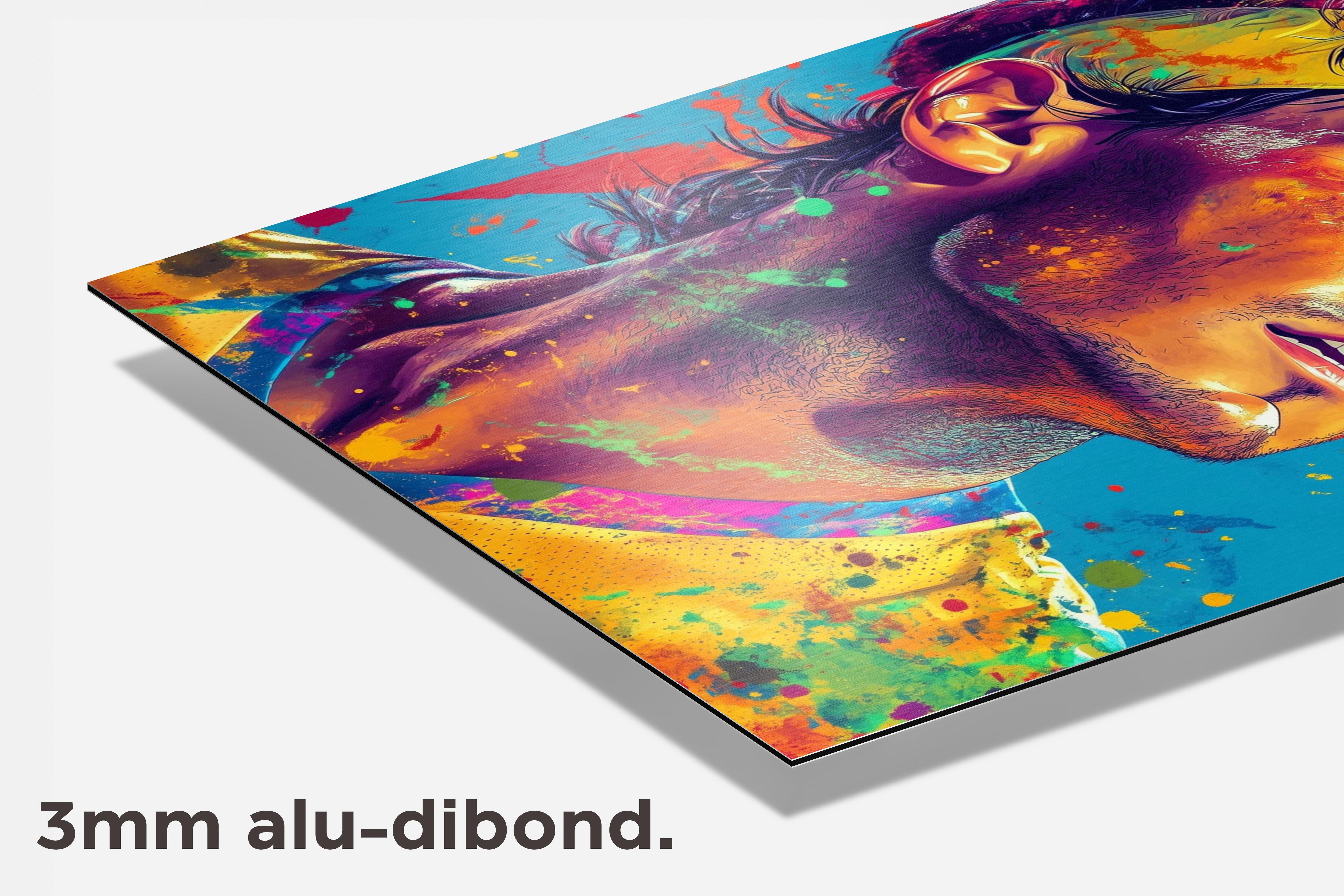 Rafael Nadal dibond detail