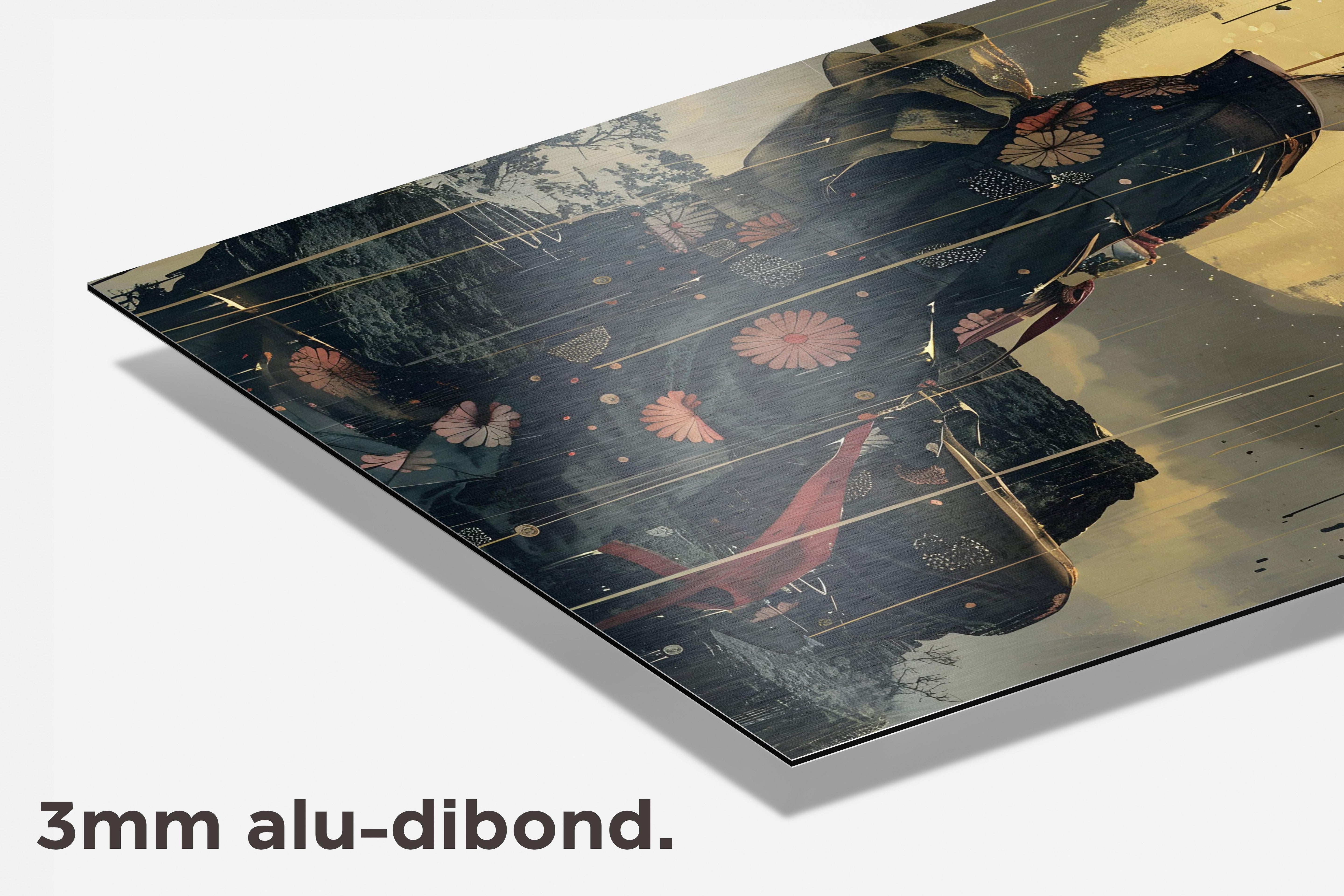Eenzame Geisha dibond detail
