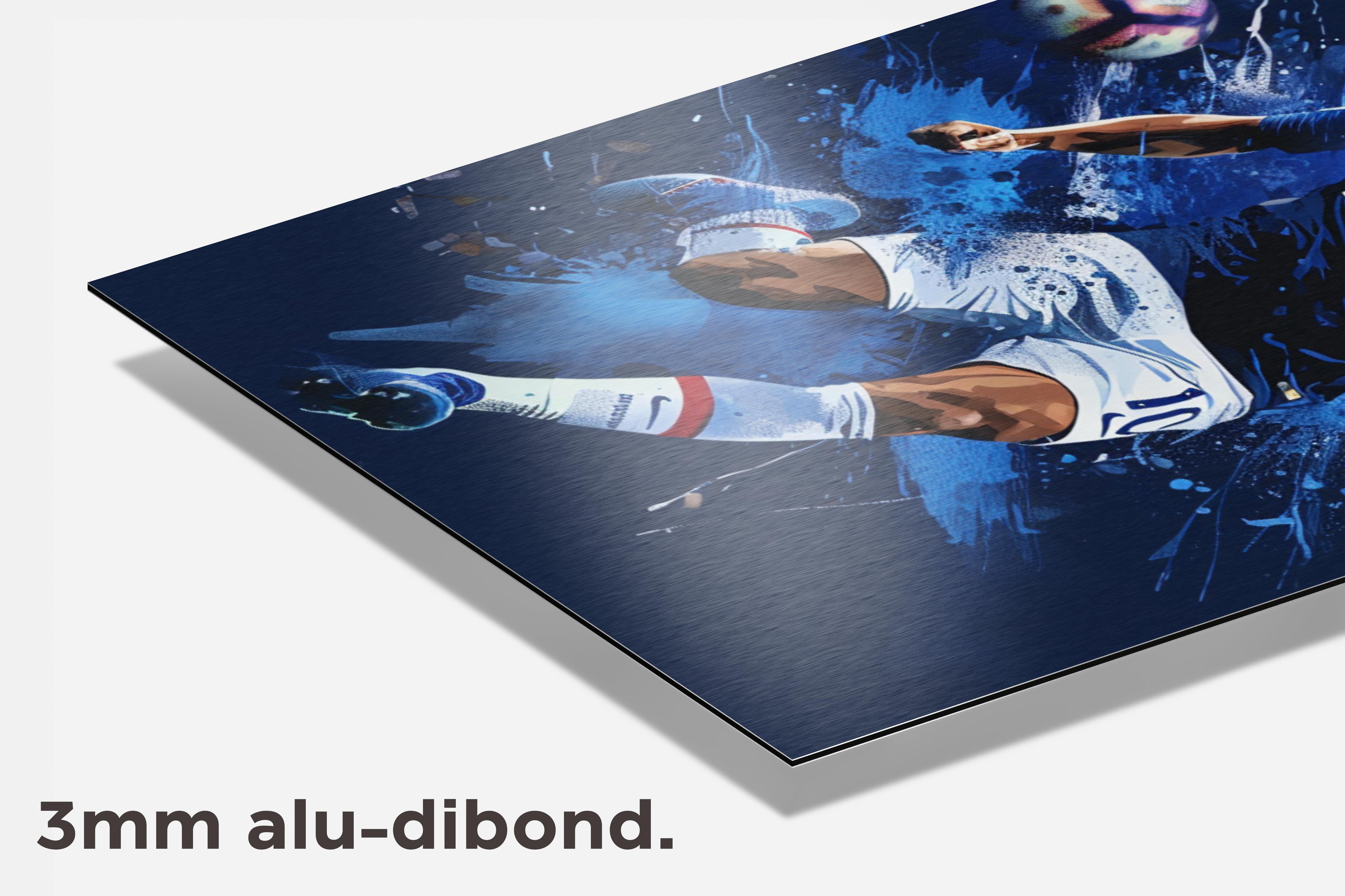 Kylian Mbappé Frankrijk dibond detail