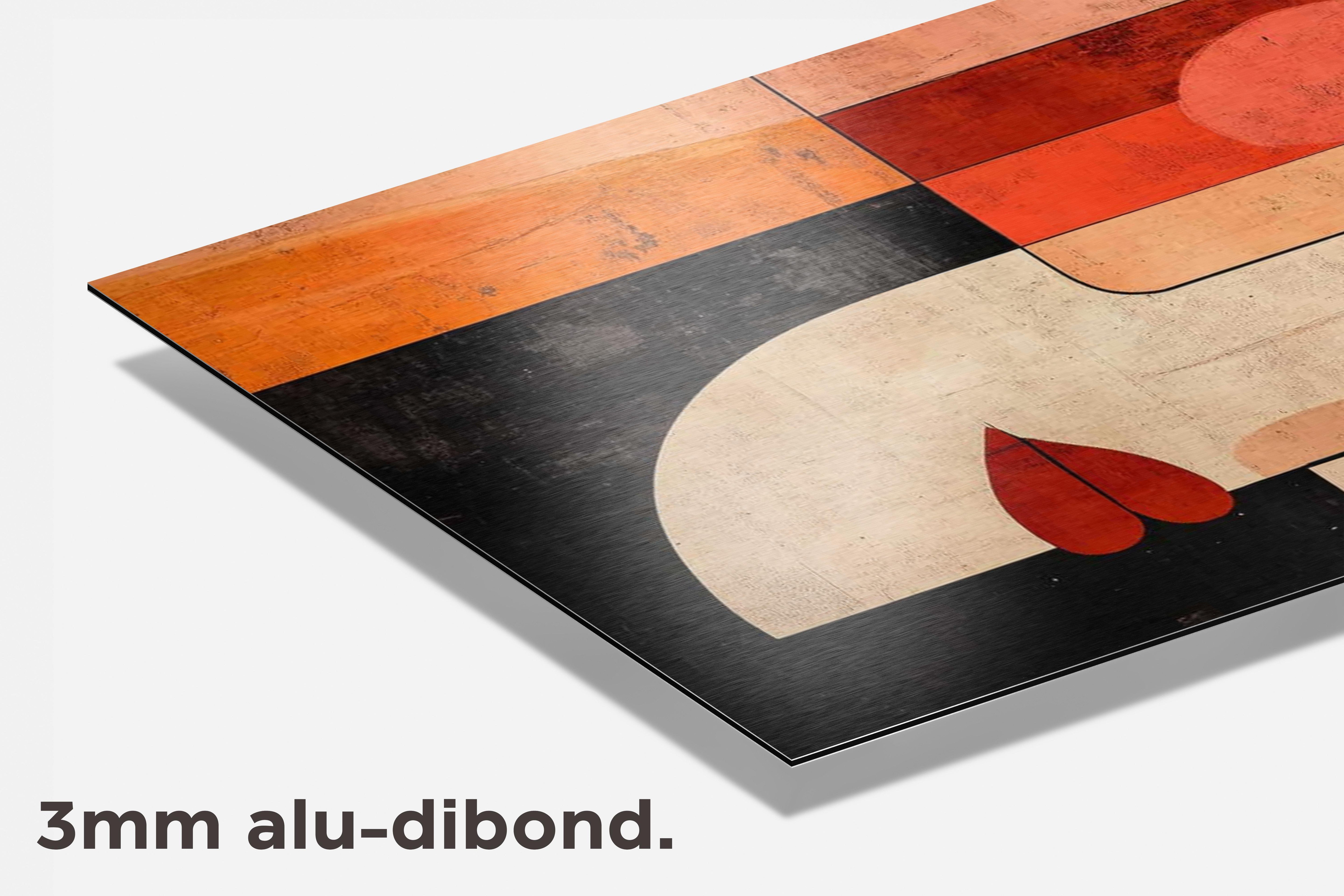 Abstract Gezicht dibond detail
