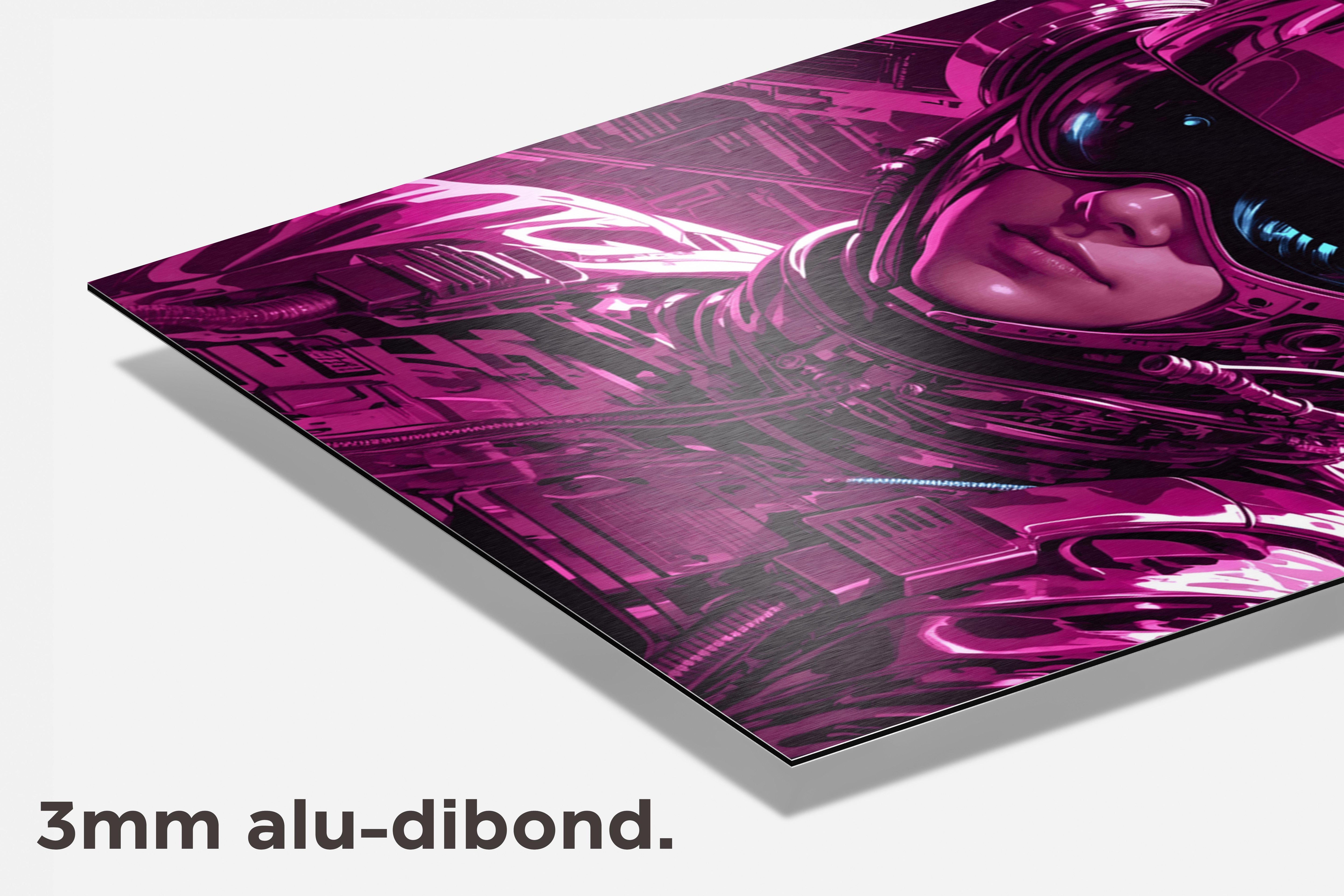 Robocop Pink dibond detail