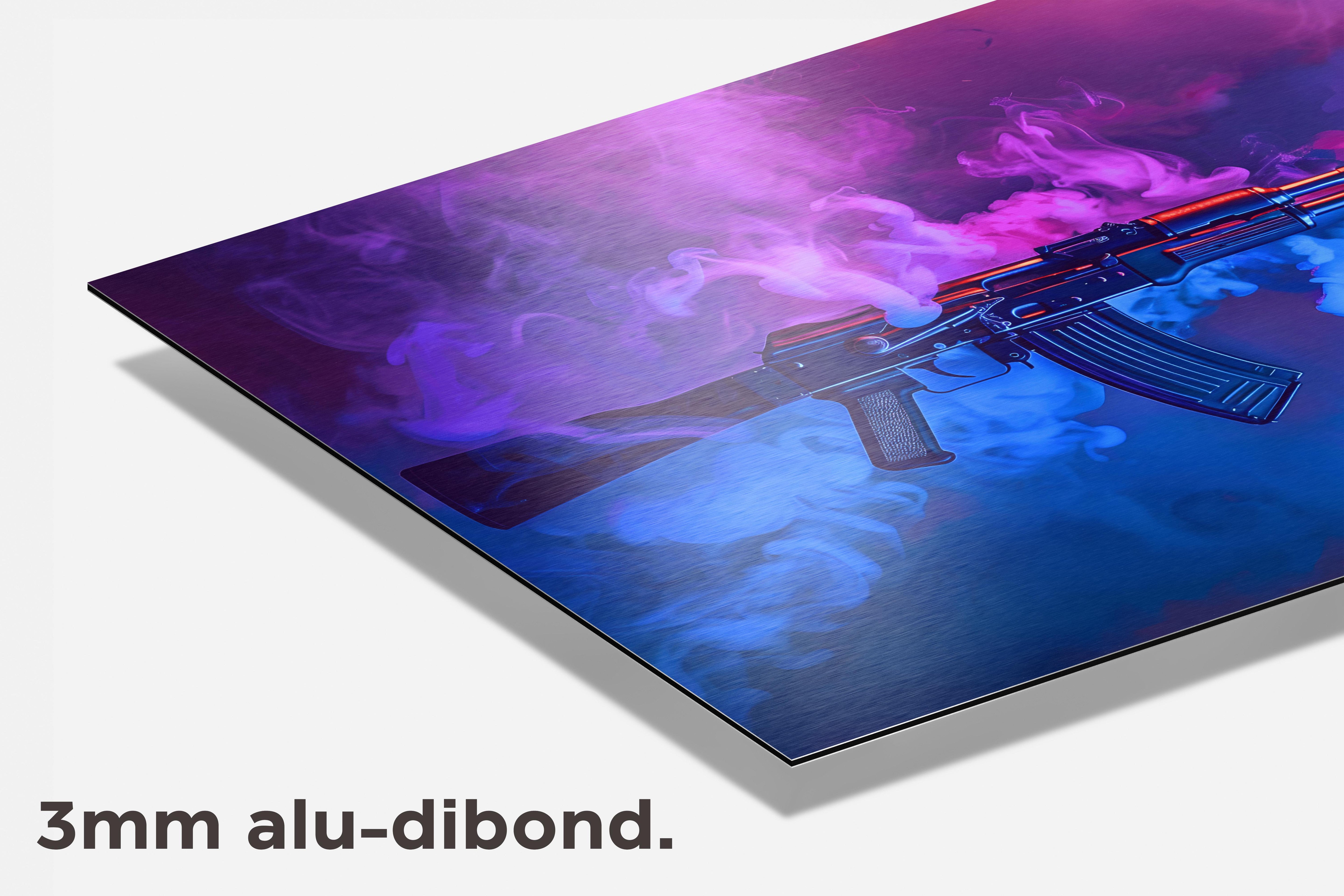 AK47 dibond detail