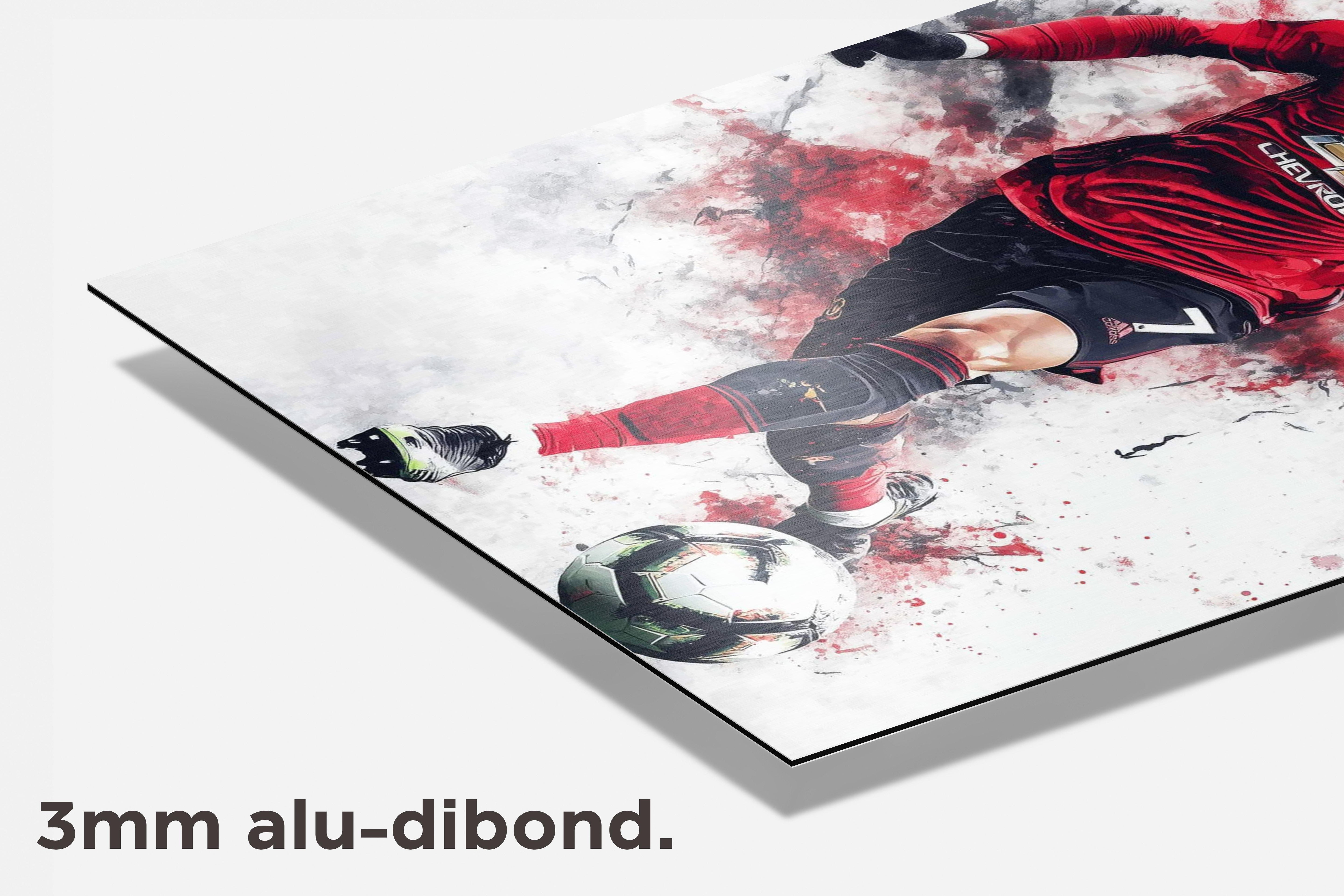 Cristiano Ronaldo Actie dibond detail
