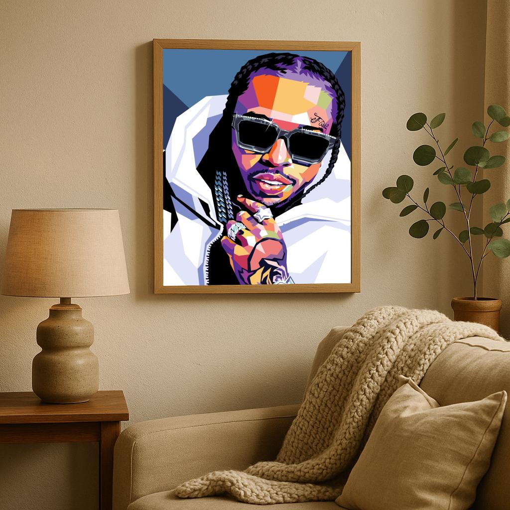 Pop Smoke Pop Art poster sfeerbeeld 2