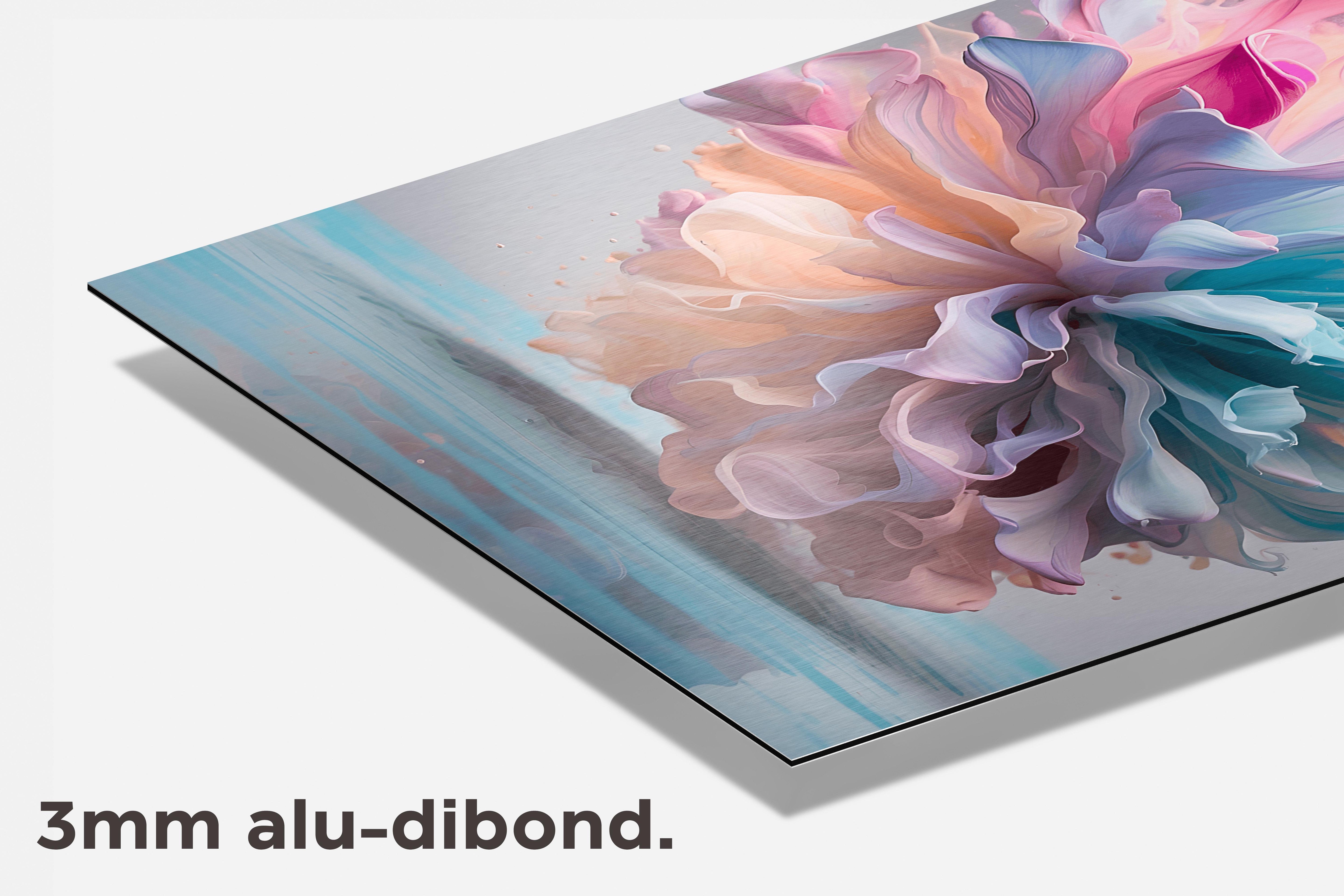 Kleurenbom dibond detail