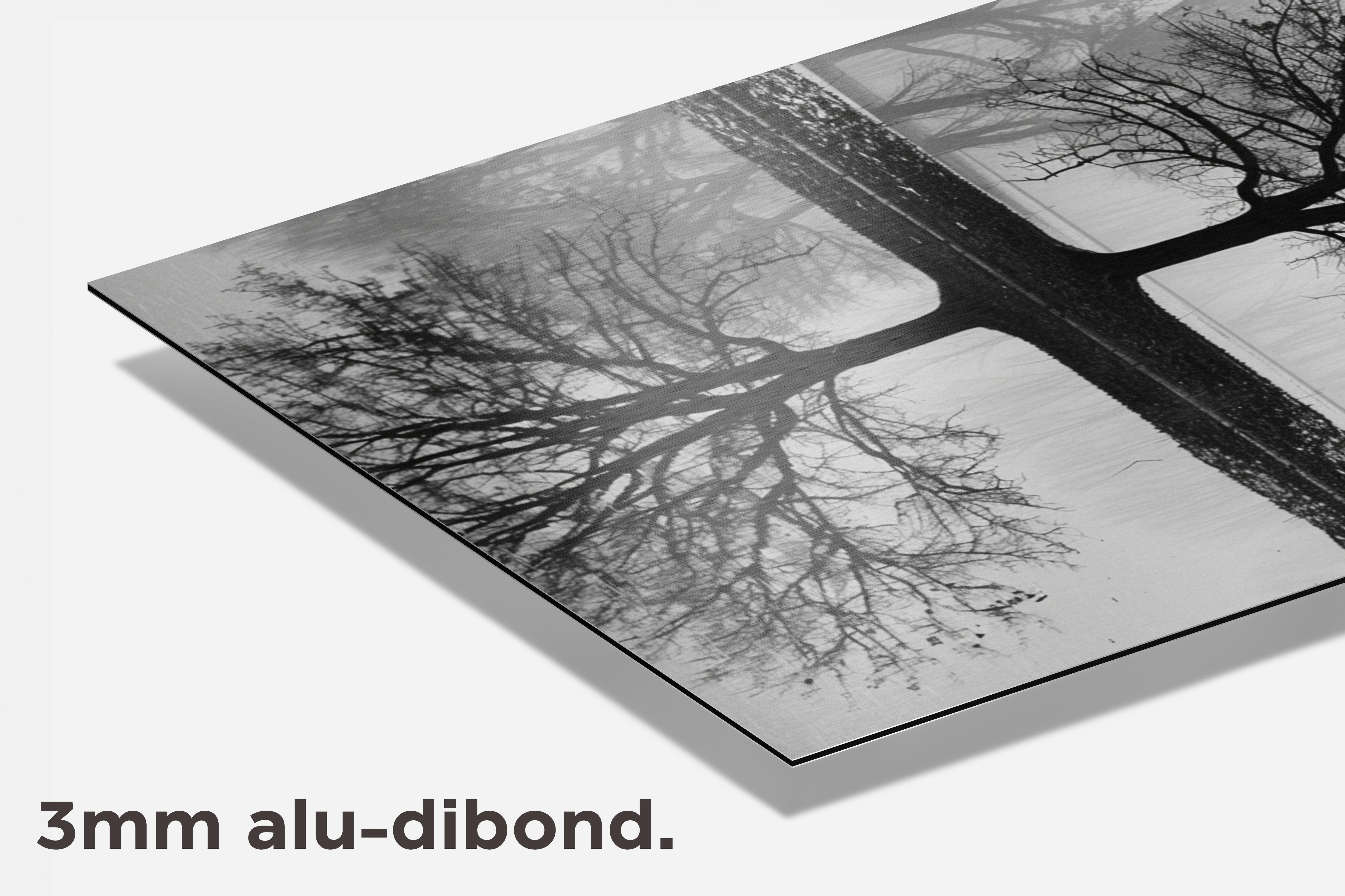 Boom Silhouet dibond detail