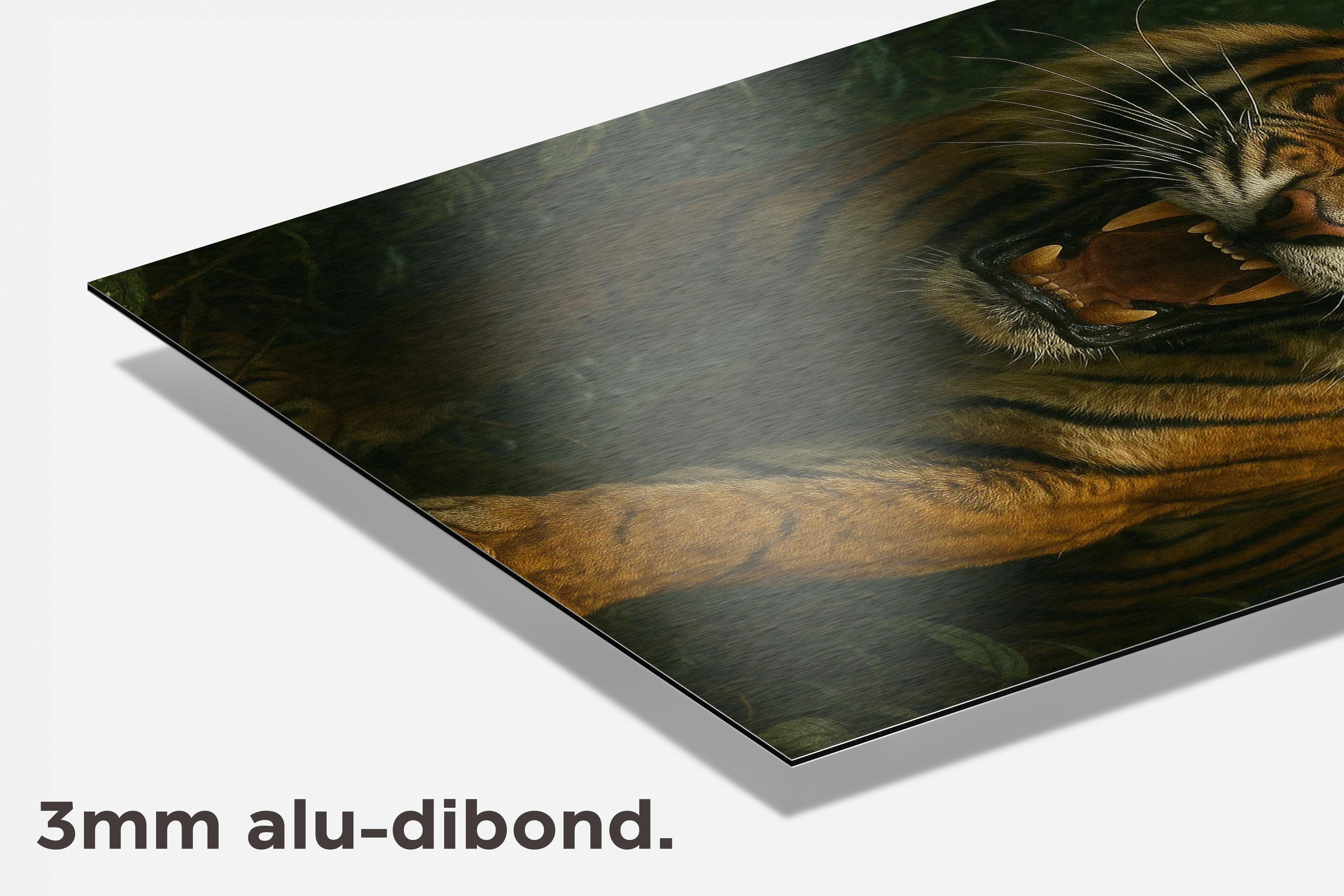 Tijger dibond detail