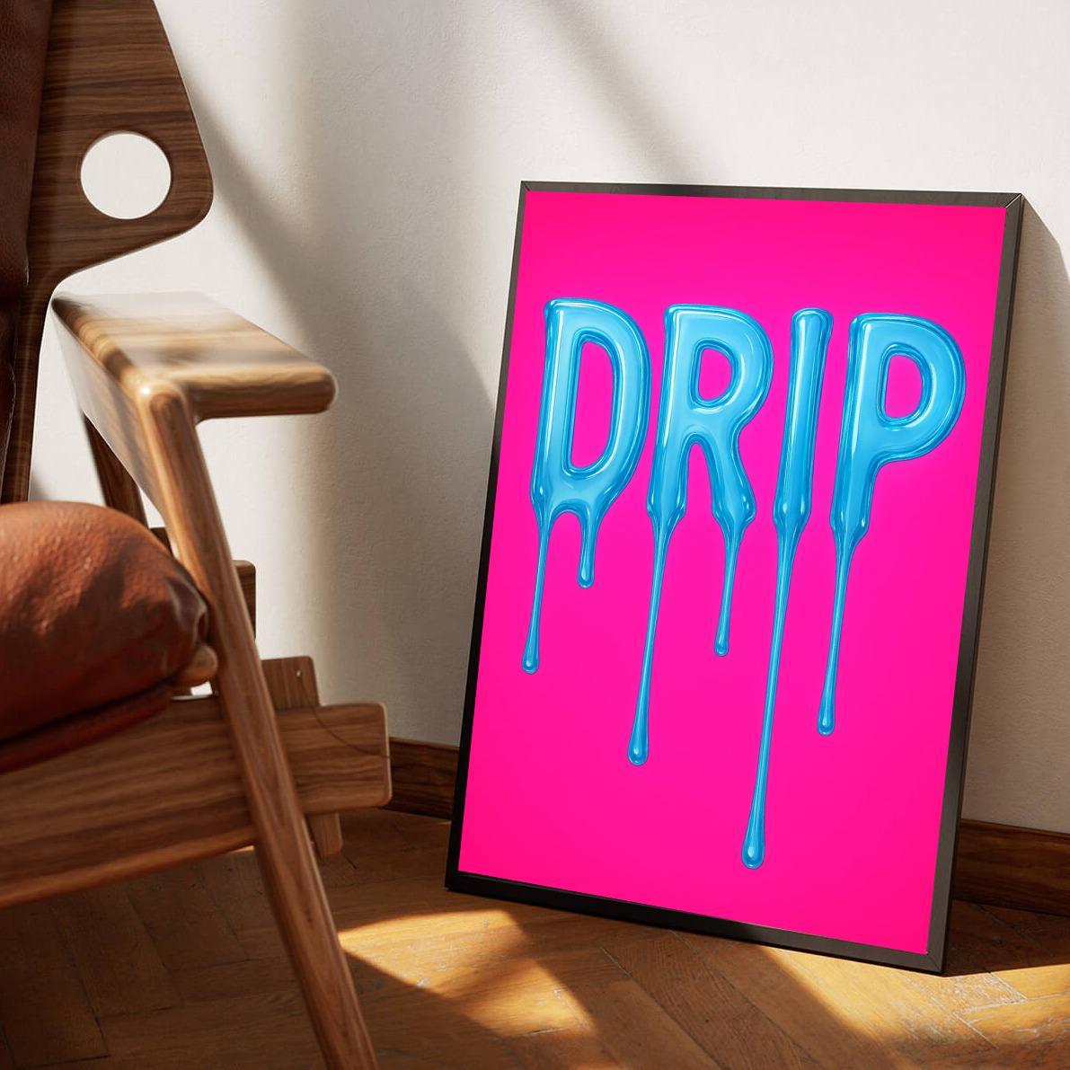 Drip Text poster sfeerbeeld 3