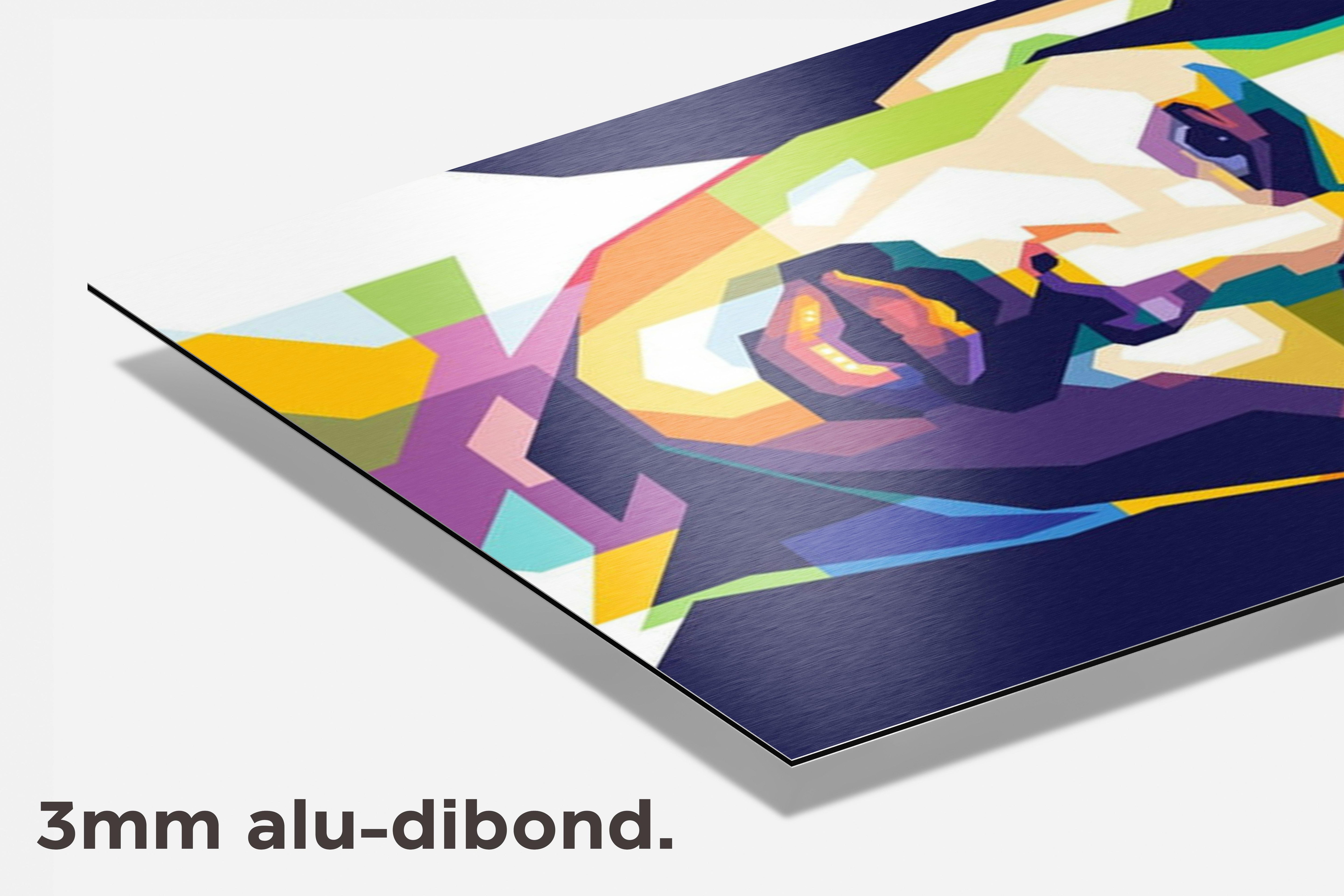 Freddie Mercury Wpap dibond detail