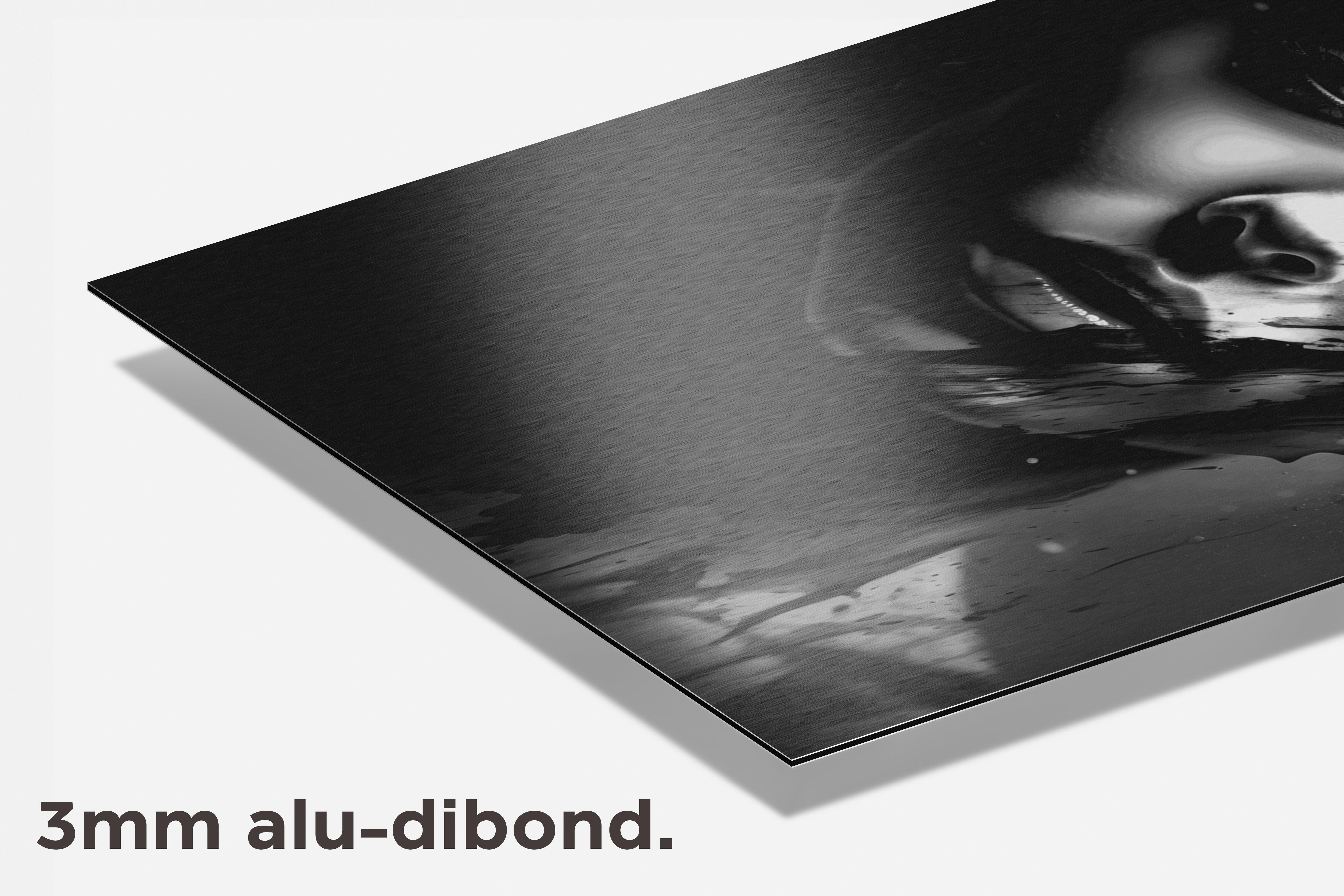 Vrouw Zwart Wit dibond detail
