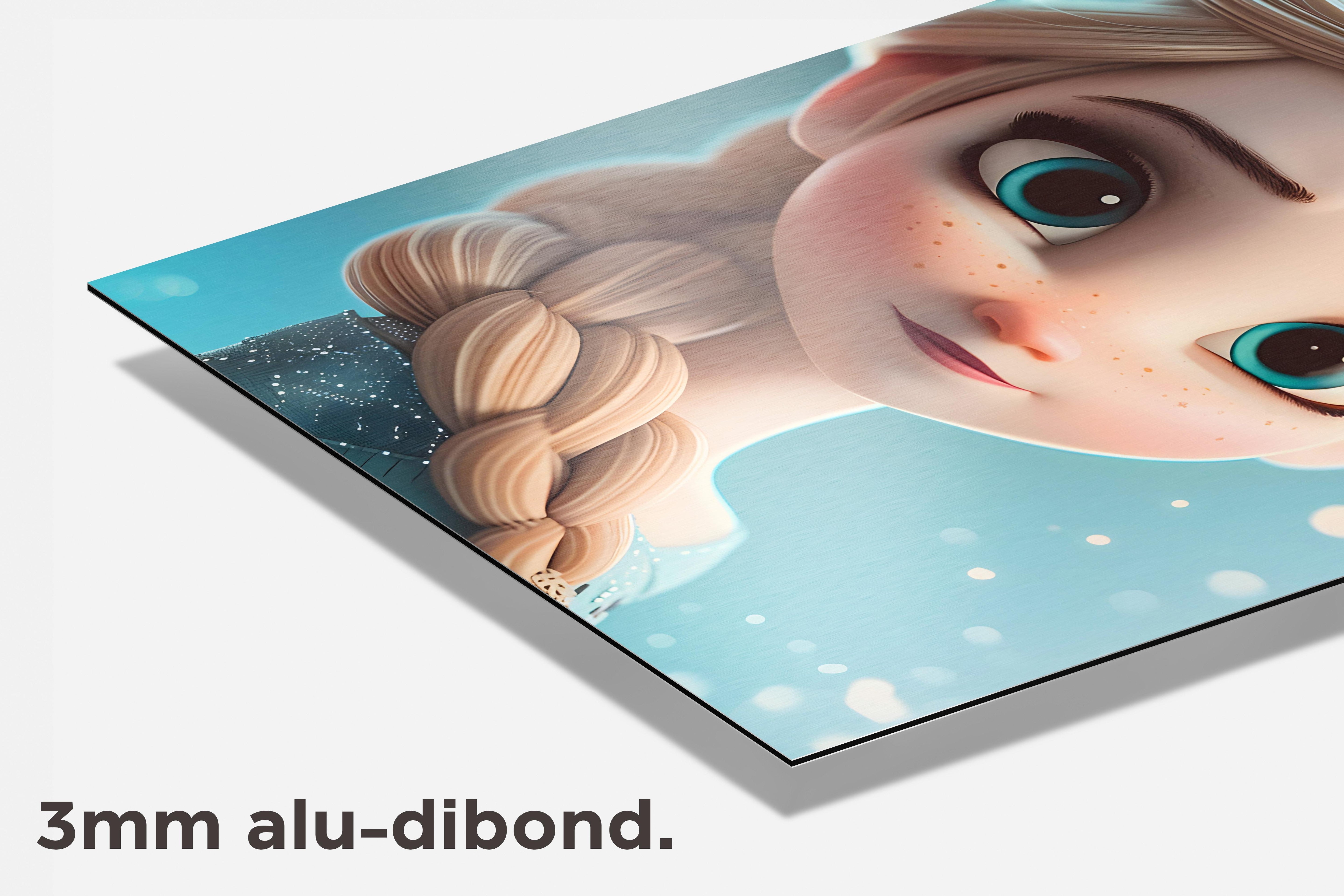 Elsa Frozen dibond detail