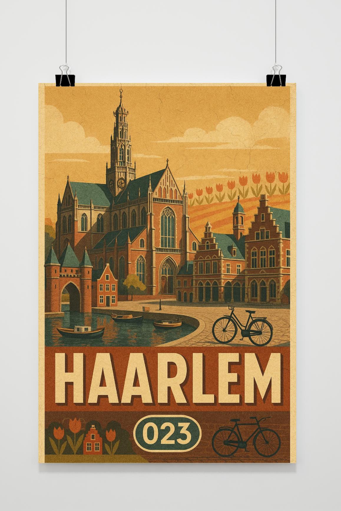 Affiche Haarlem Netherlands Vintage de 25 Artstreet