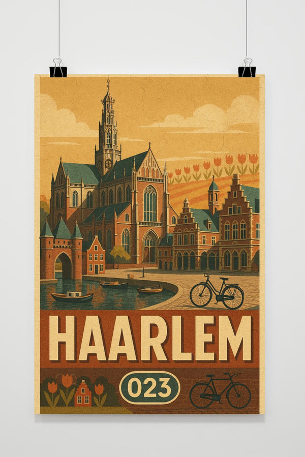 Affiche Haarlem Netherlands Vintage