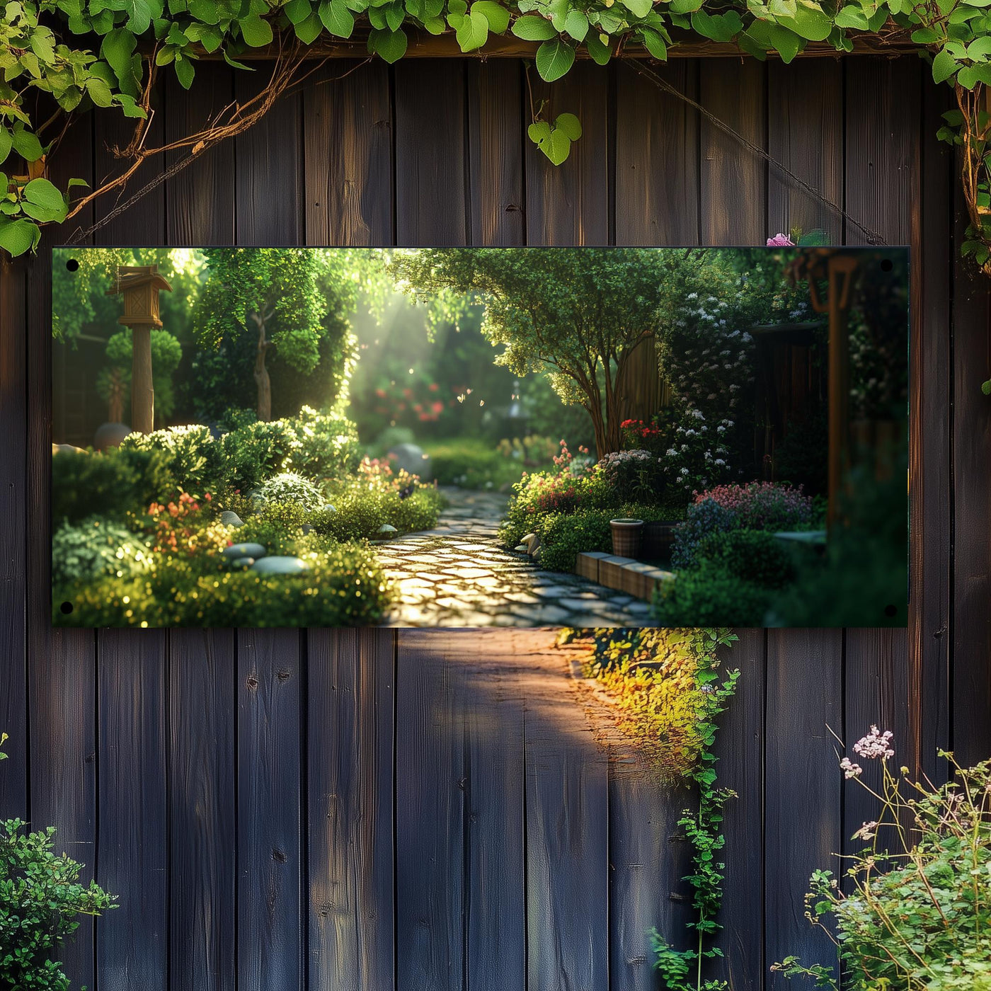 Póster Póster de jardín Jardín Soleado de 25 Artstreet