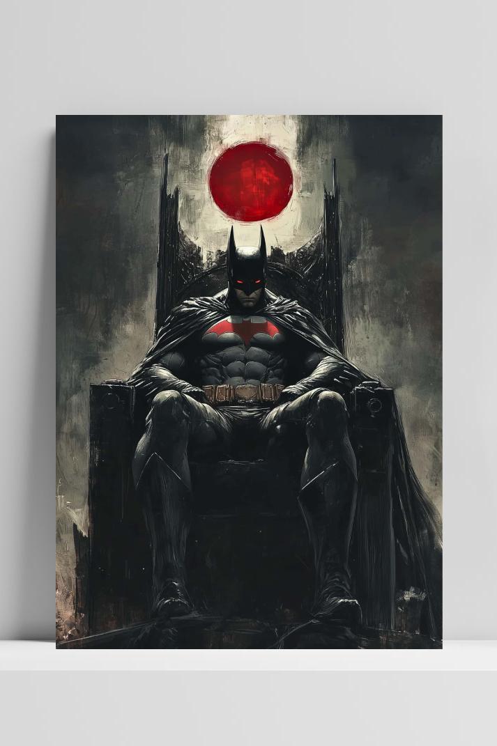 Batman op 3mm aluminium dibond