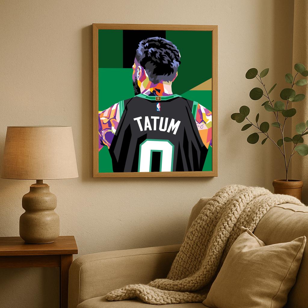 Jayson Tatum Pop Art poster sfeerbeeld 2