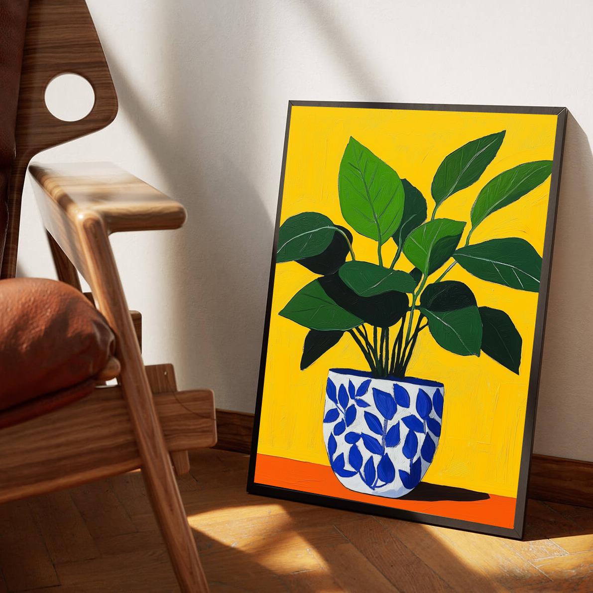 Plant Pot Aquarel dans un intérieur