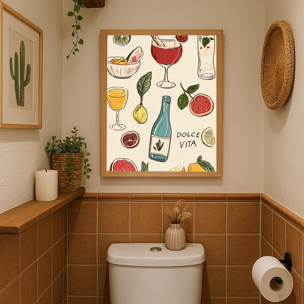 Dolce Vita Text Cocktail poster sfeerbeeld 3
