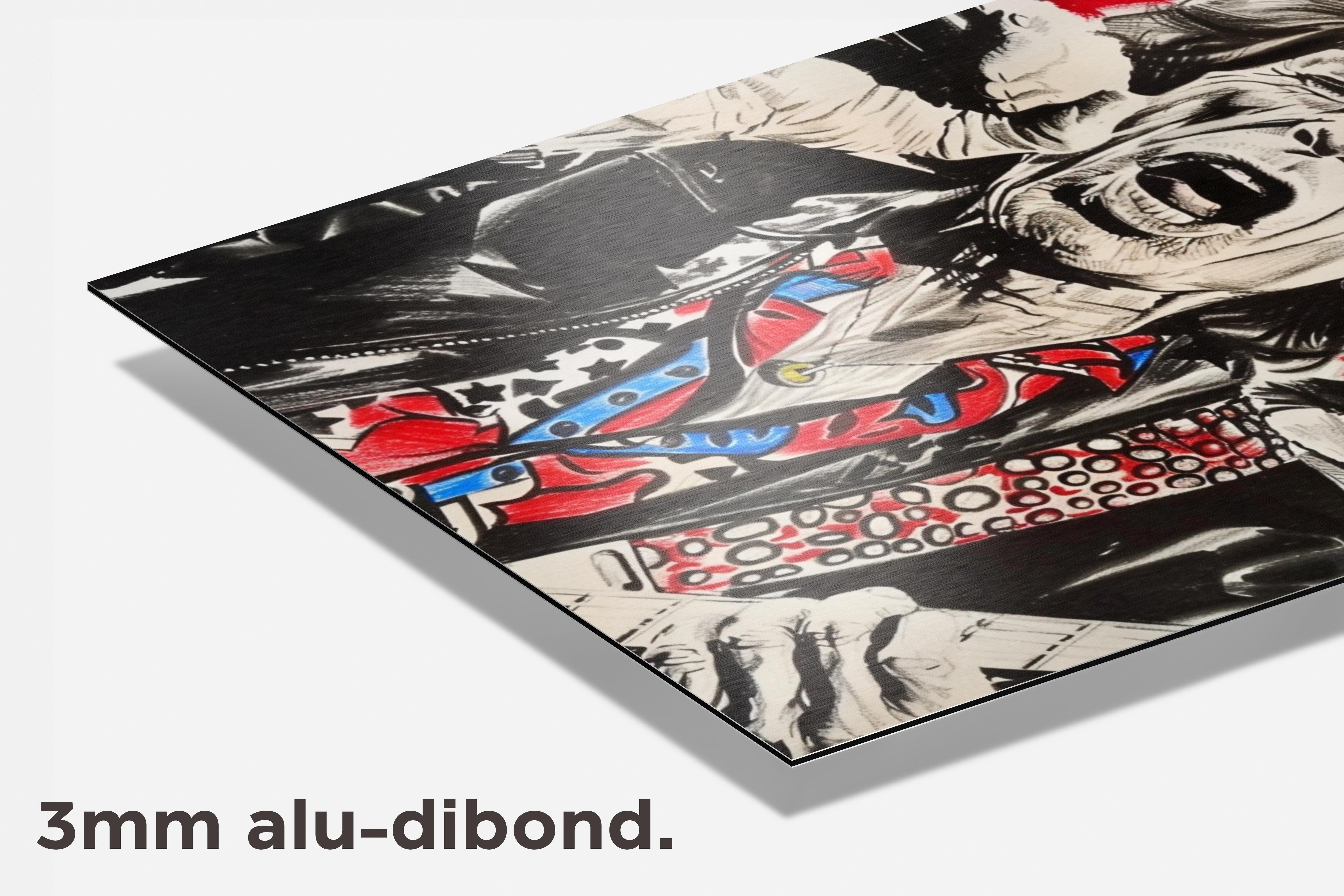 Mick Jagger dibond detail