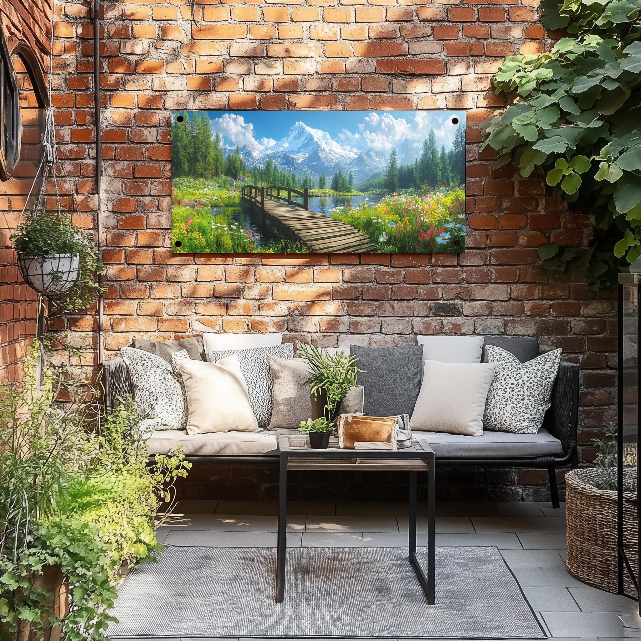 Tuinposter Alpen sfeerbeeld 3