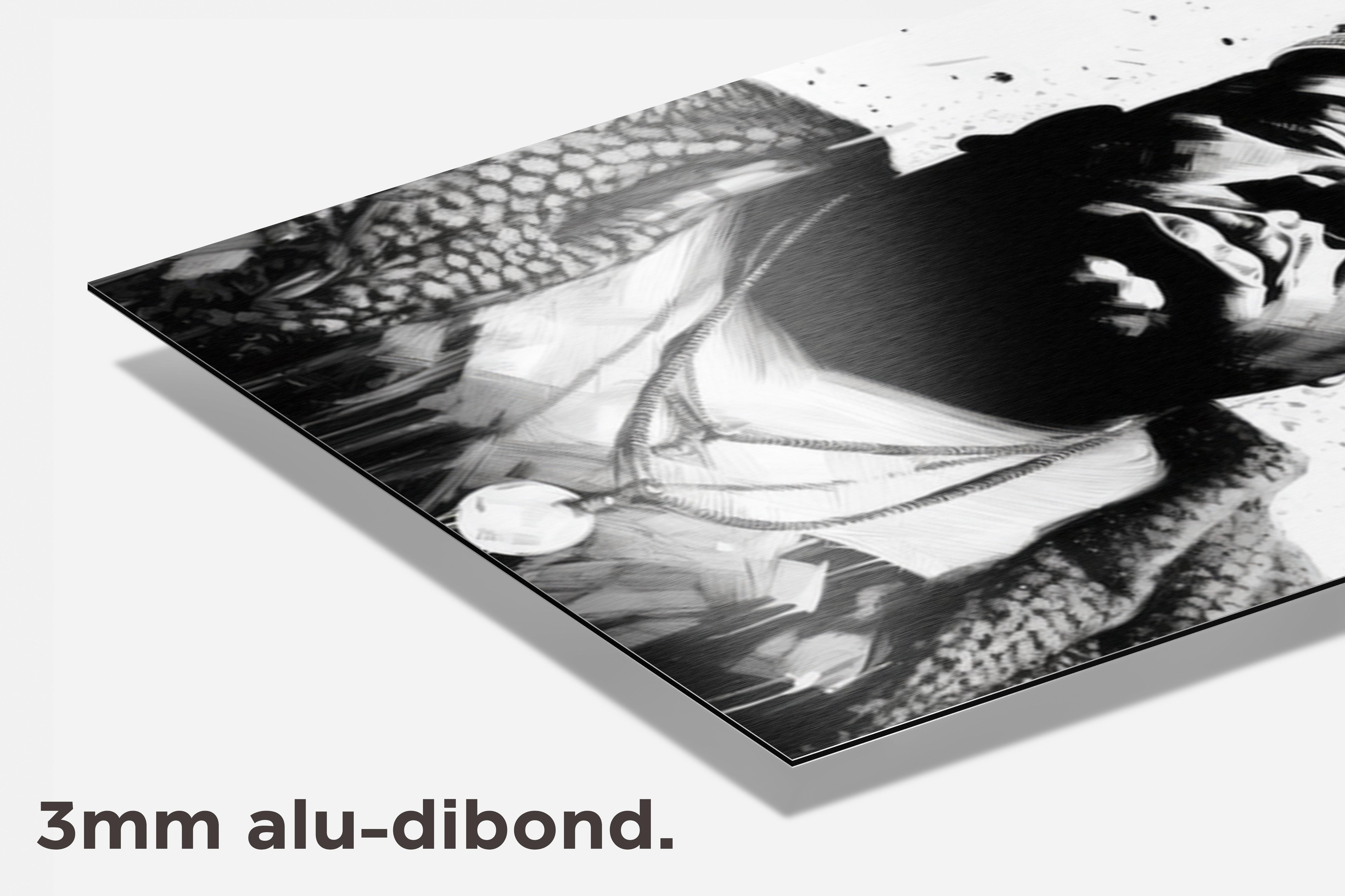 Biggie Smalls dibond detail