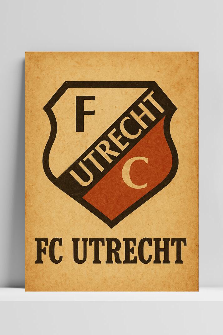 FC Utrecht Logo op 3mm aluminium dibond