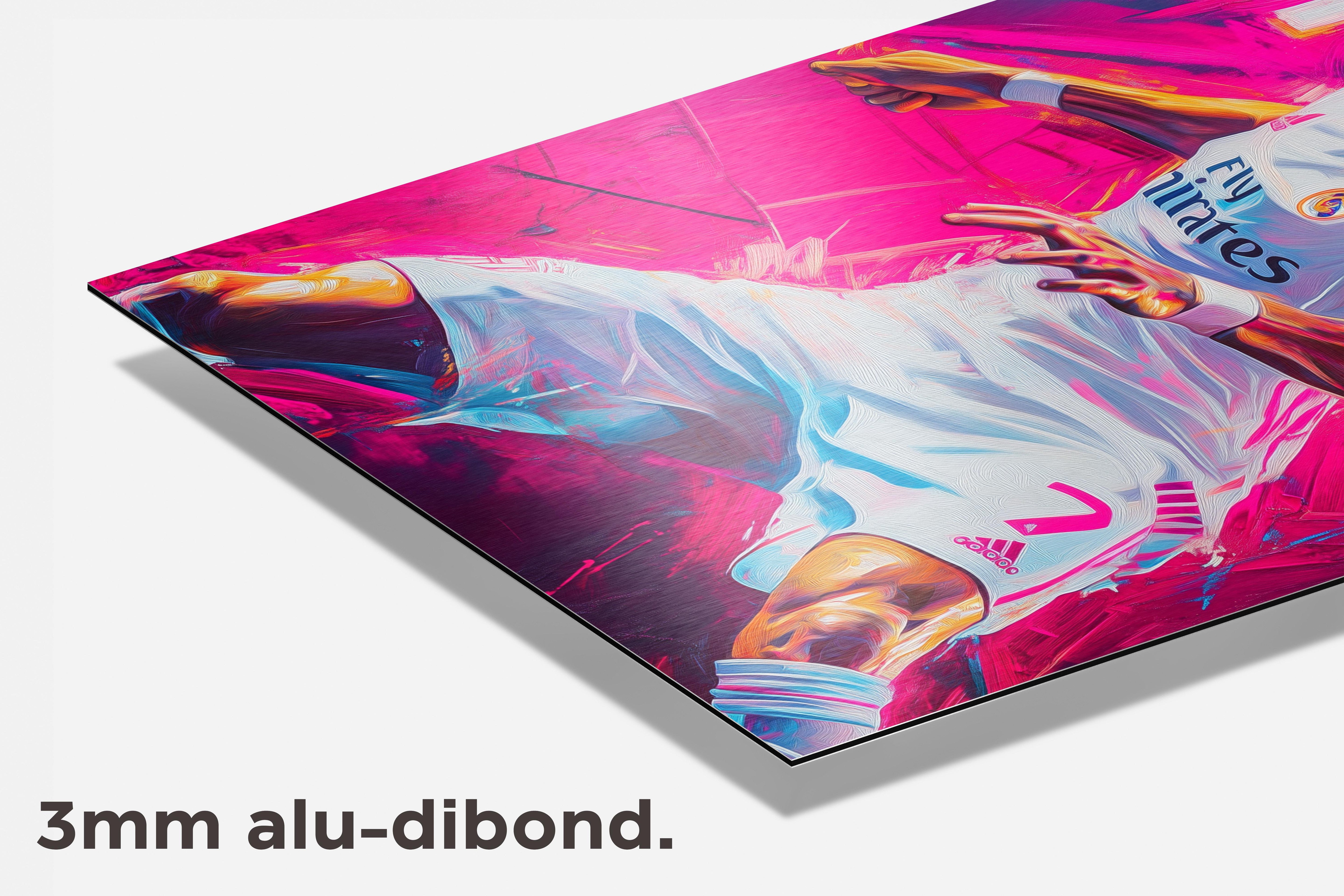 Cristiano Ronaldo dibond detail
