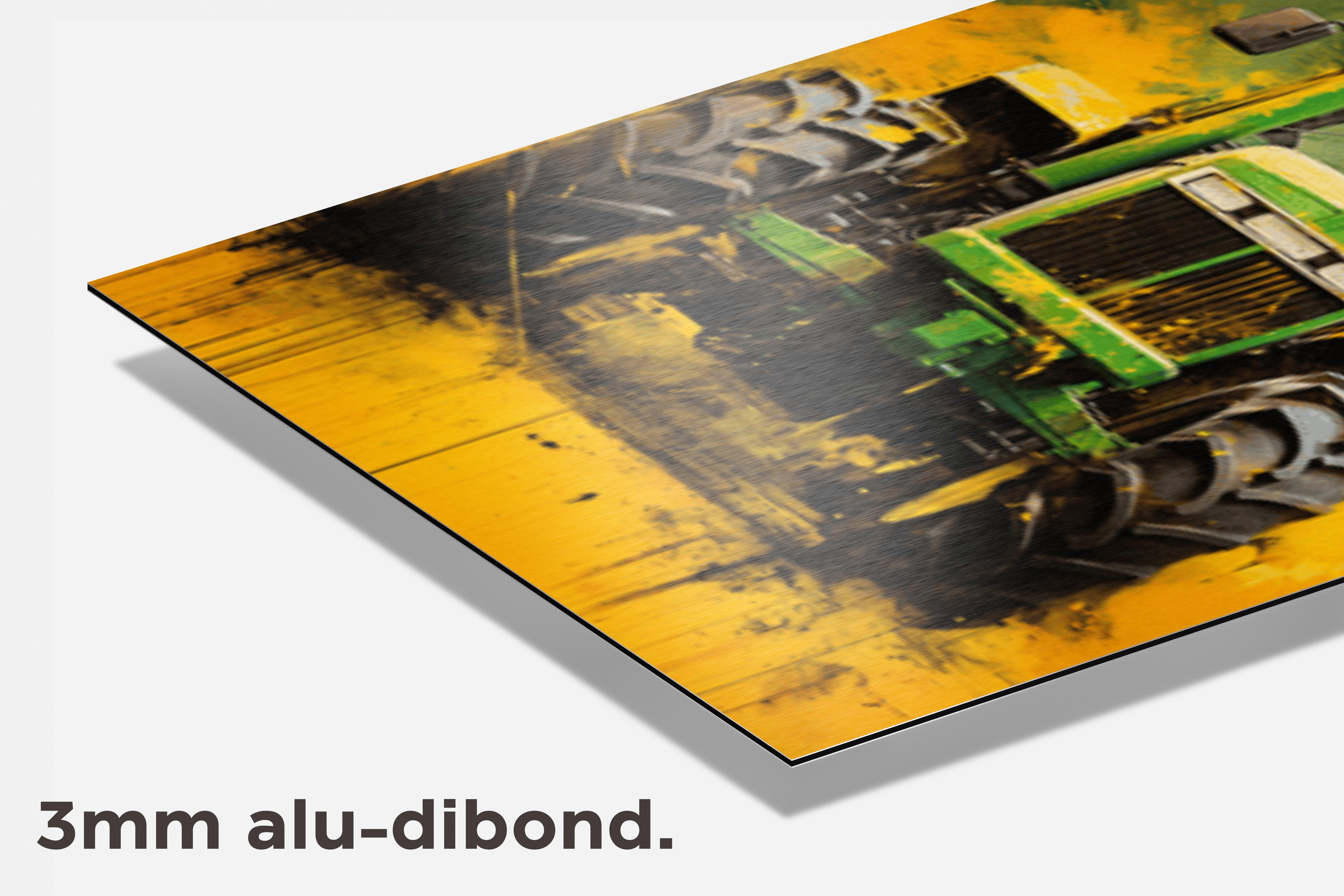 John Deere Trekker dibond detail
