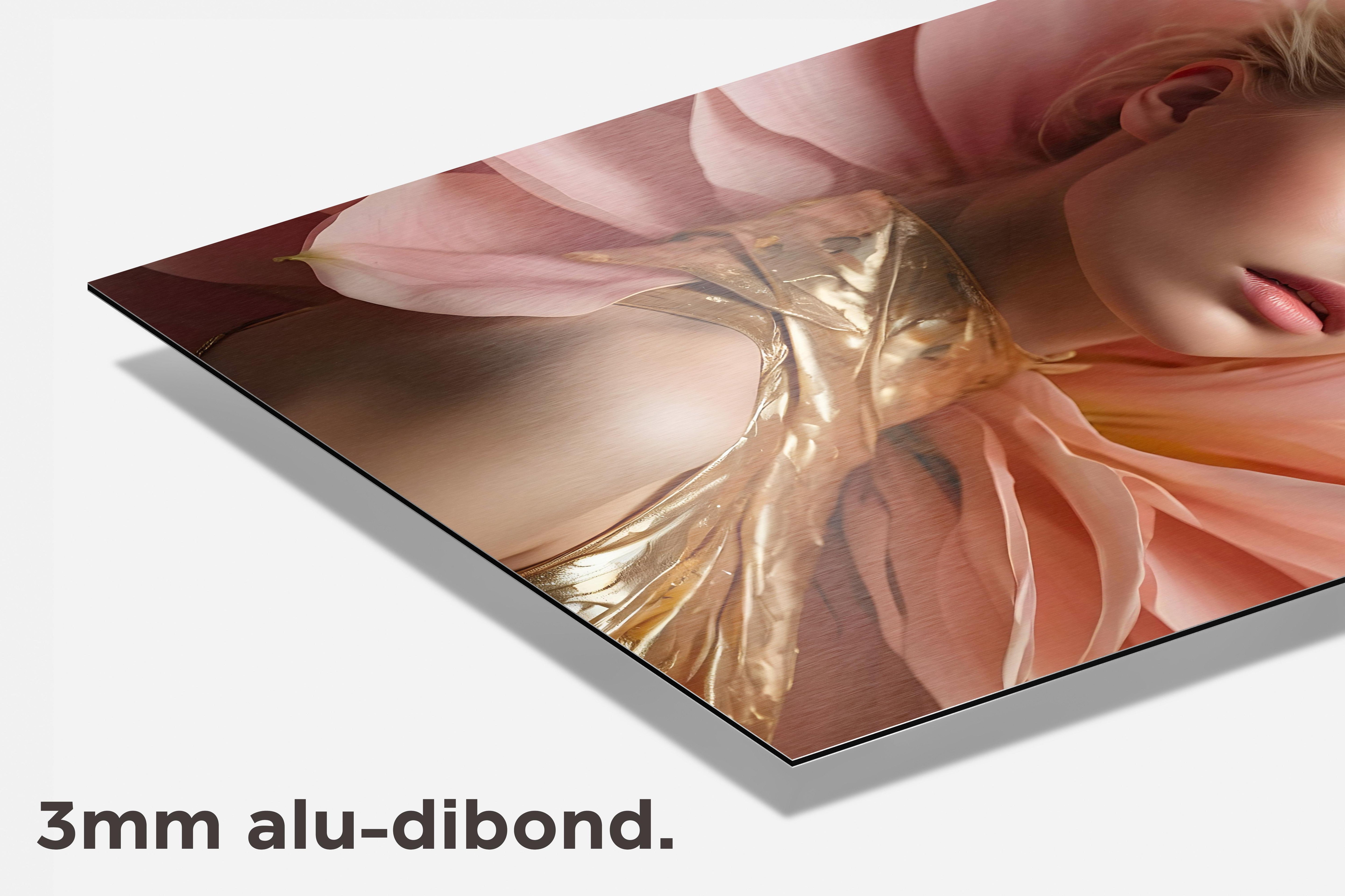 Bloemenvrouw dibond detail