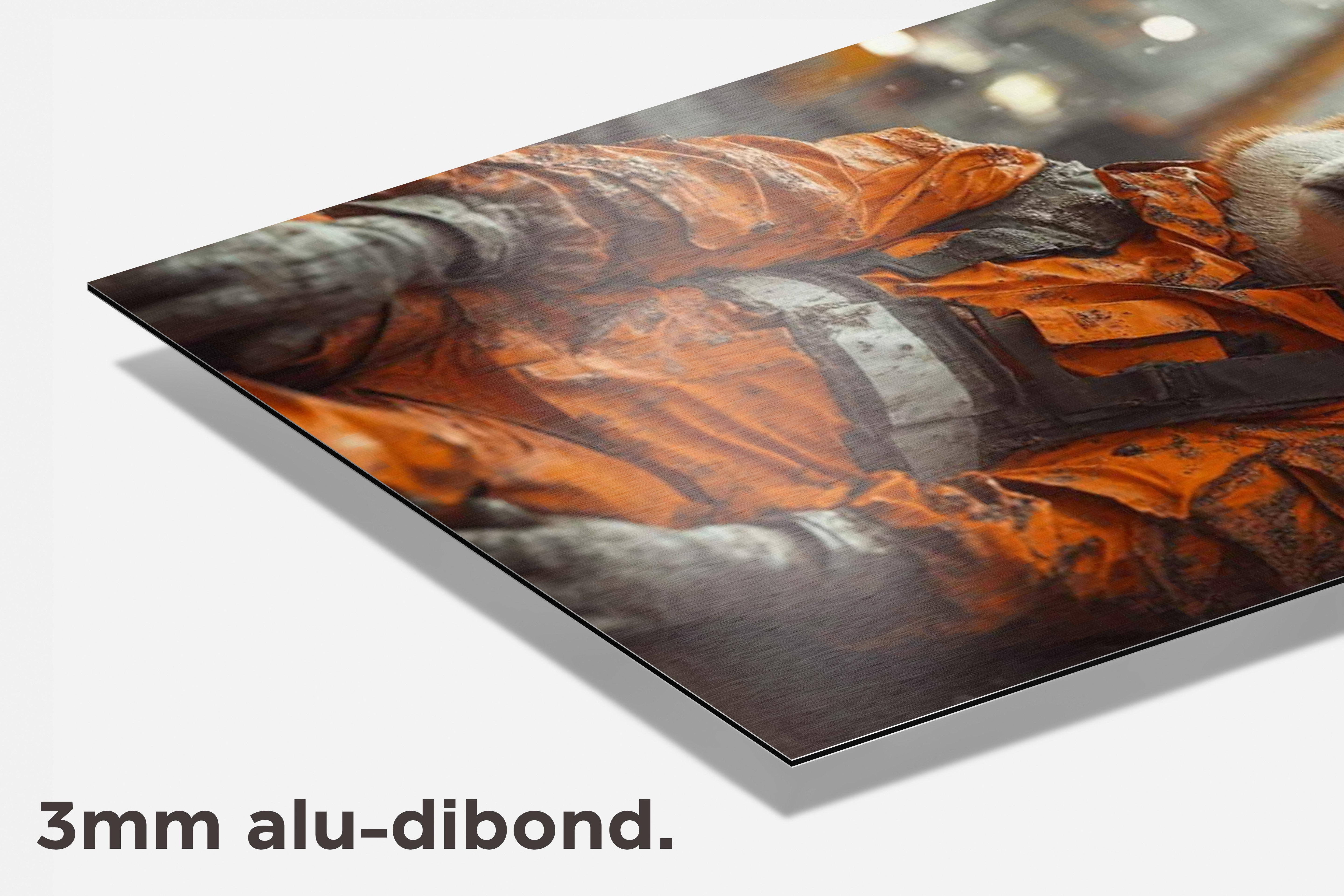 Shiba Inu dibond detail