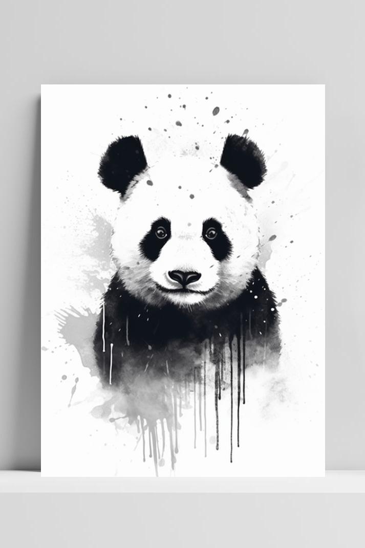 Panda Verf op 3mm aluminium dibond
