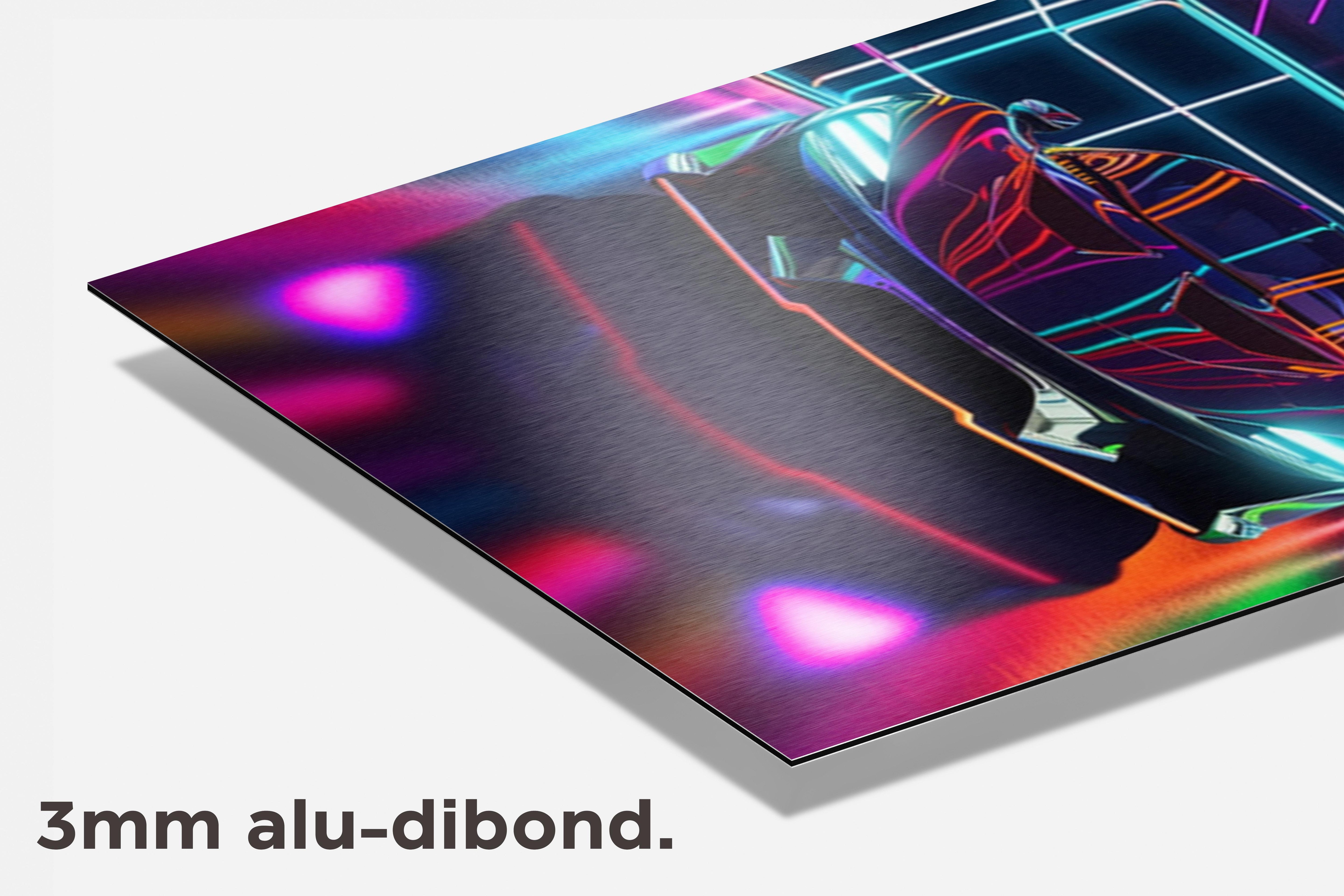 Sportauto Neon dibond detail