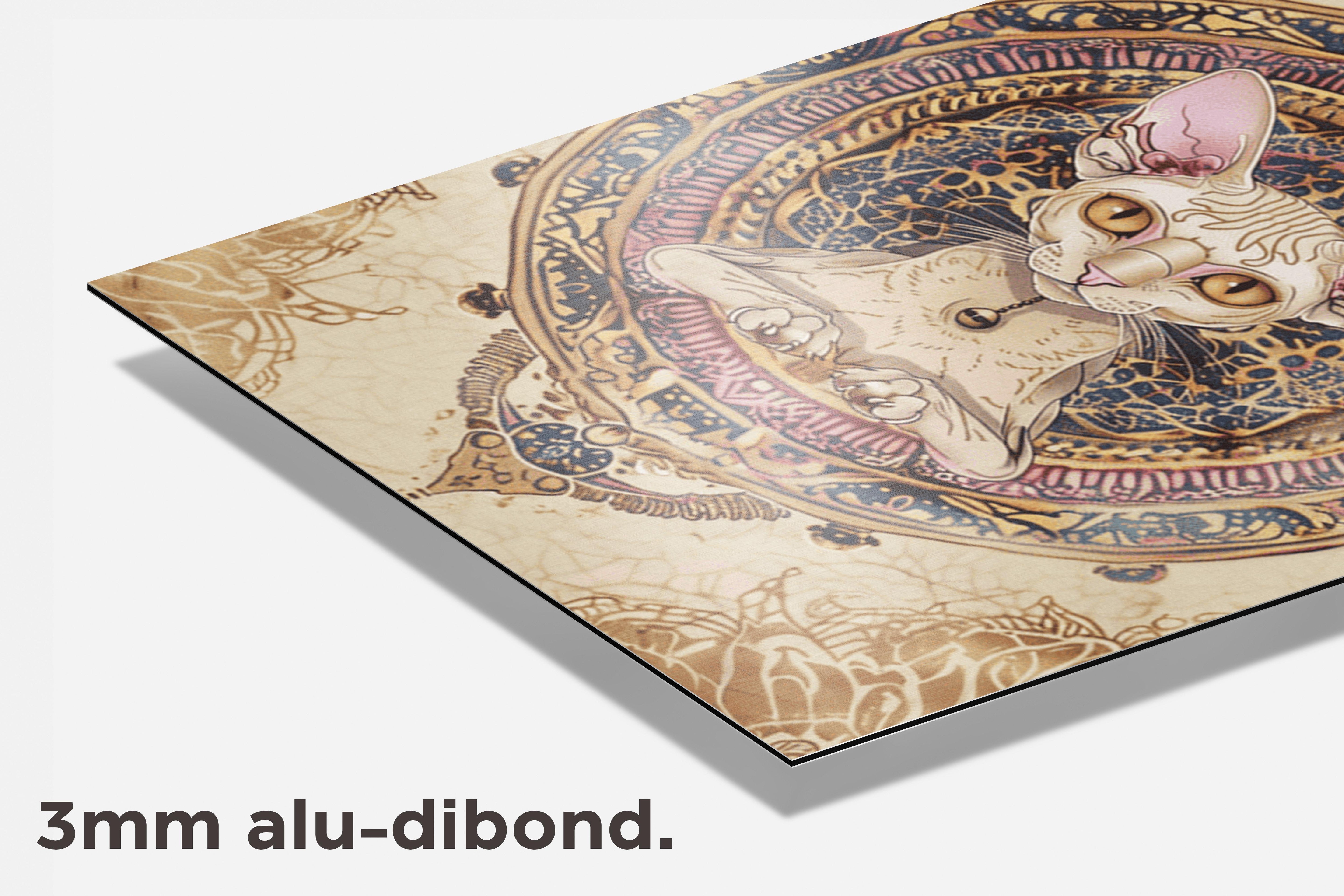Sfinx Kat dibond detail