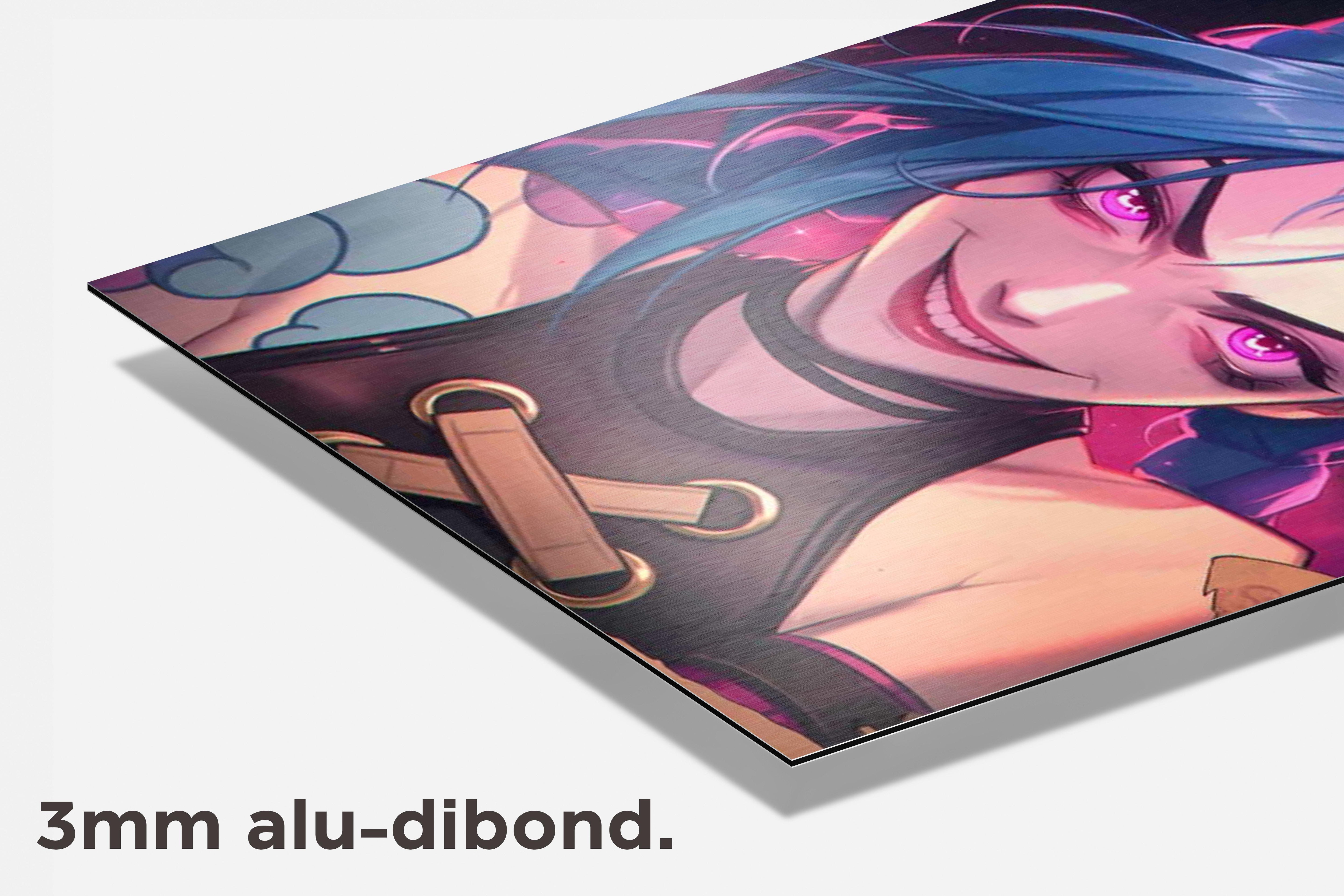 Jinx Wanted dibond detail
