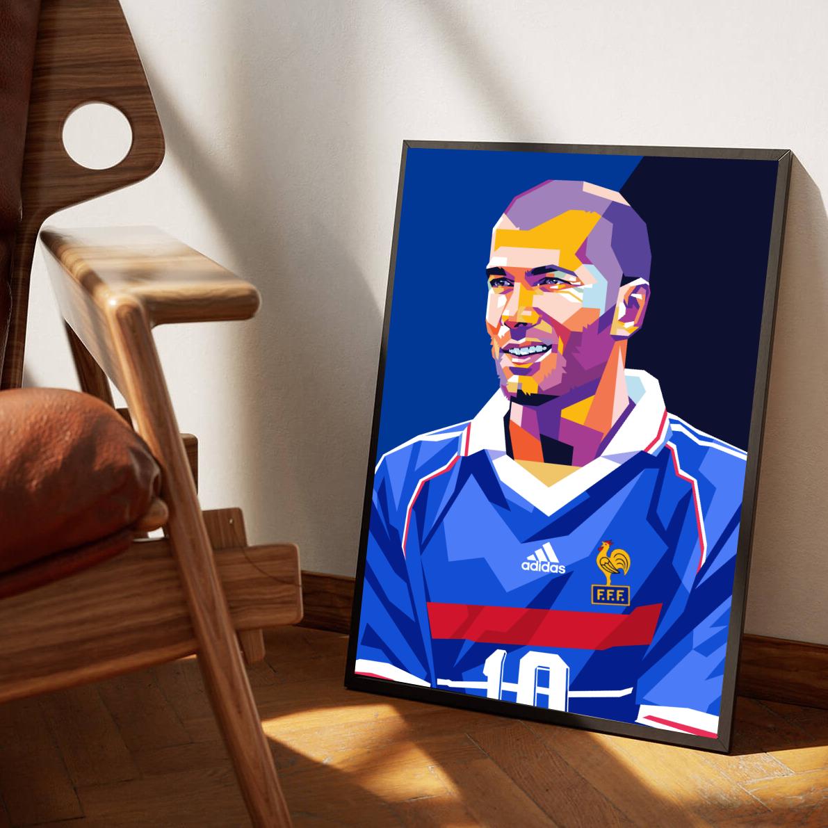 Zidane Blauw poster sfeerbeeld 1