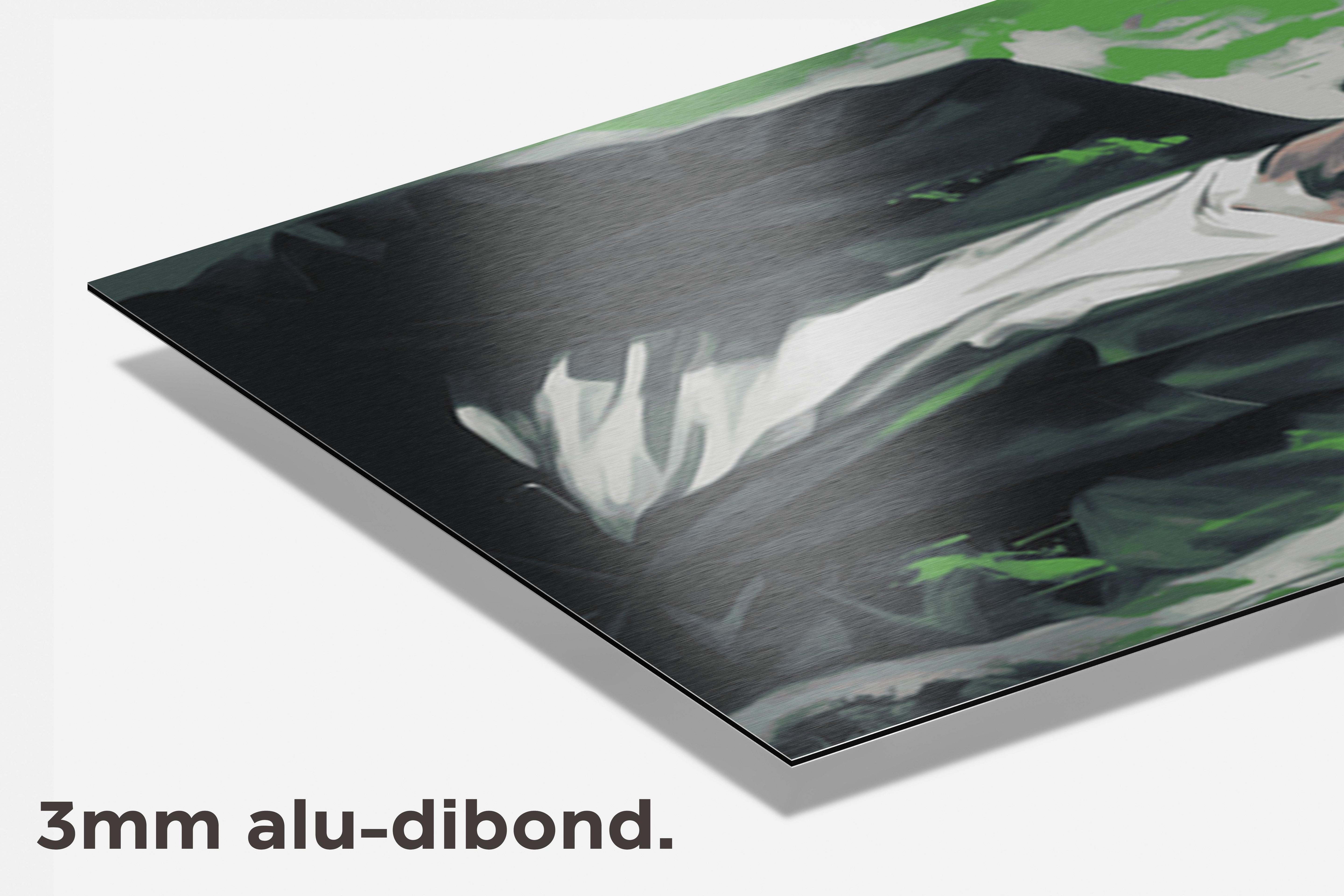 John Wick Groen dibond detail