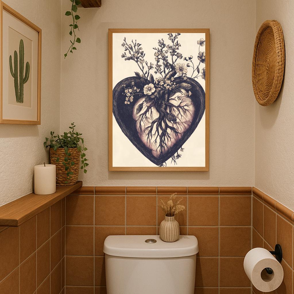 Heart Flowers Art poster sfeerbeeld 3